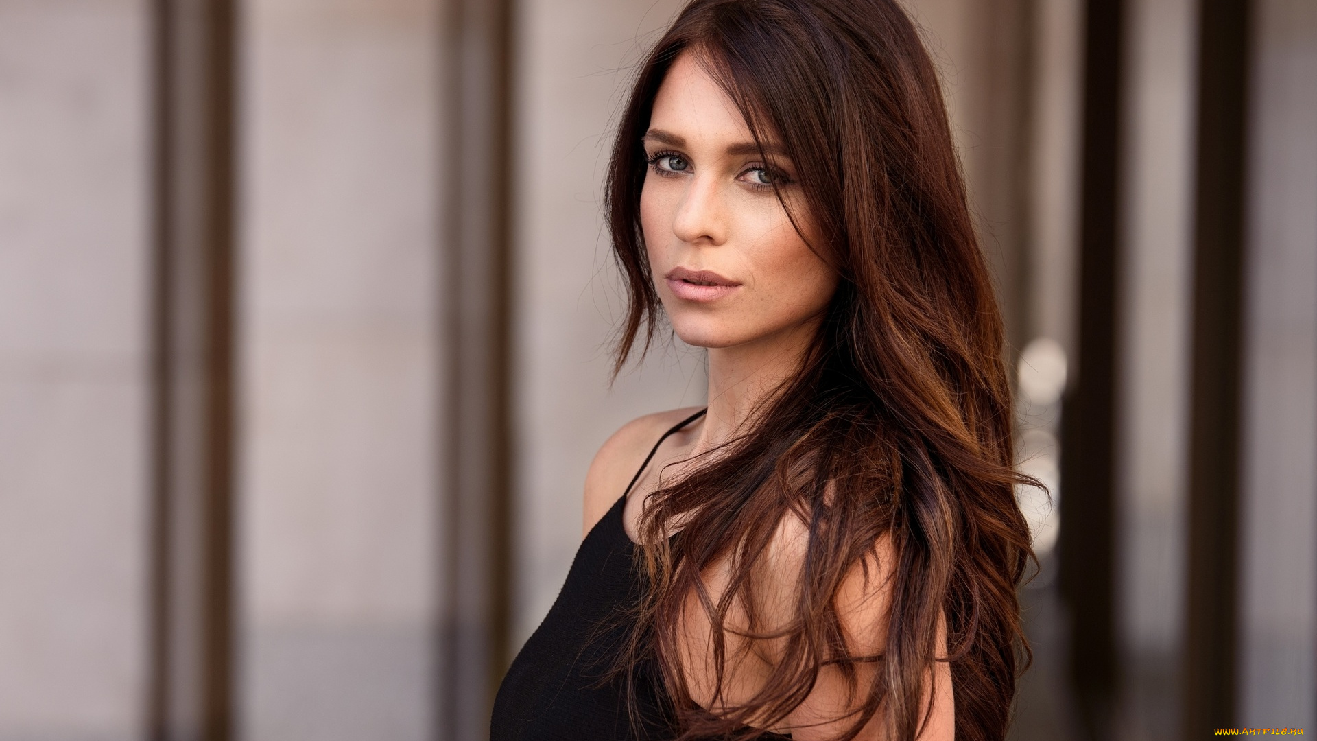 девушки, -unsort, , брюнетки, темноволосые, взгляд, топ, шатенка