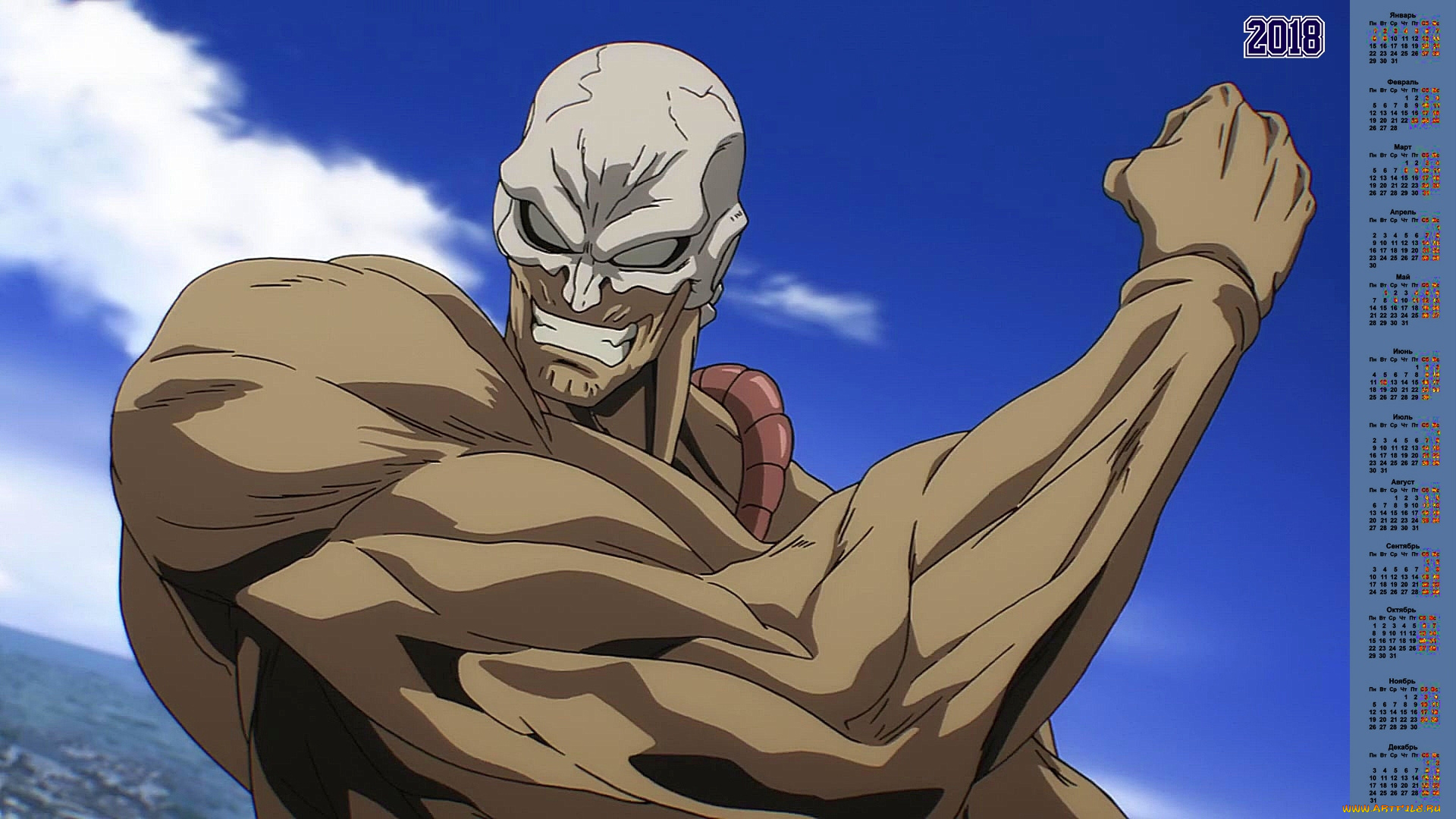 календари, аниме, существо, 2018