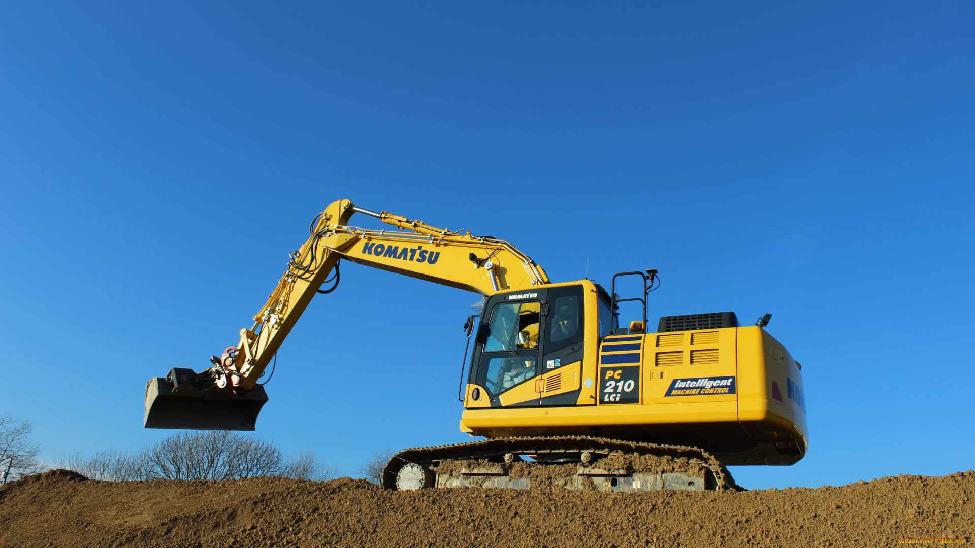 техника, экскаваторы, komatsu