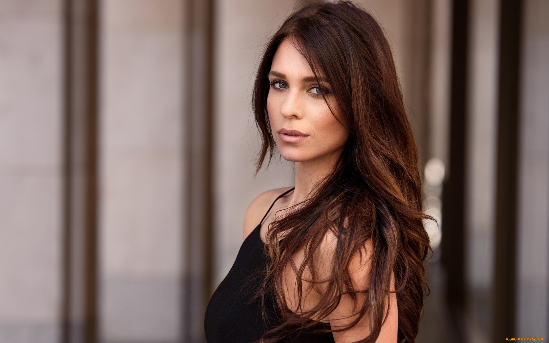 девушки, -unsort, , брюнетки, темноволосые, взгляд, топ, шатенка