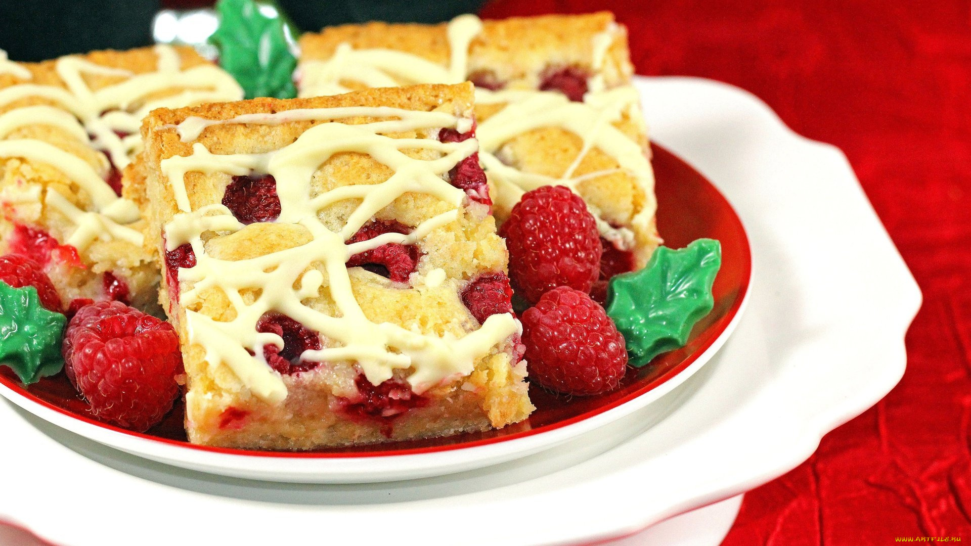 еда, пироги, малина, пирог, ягодный