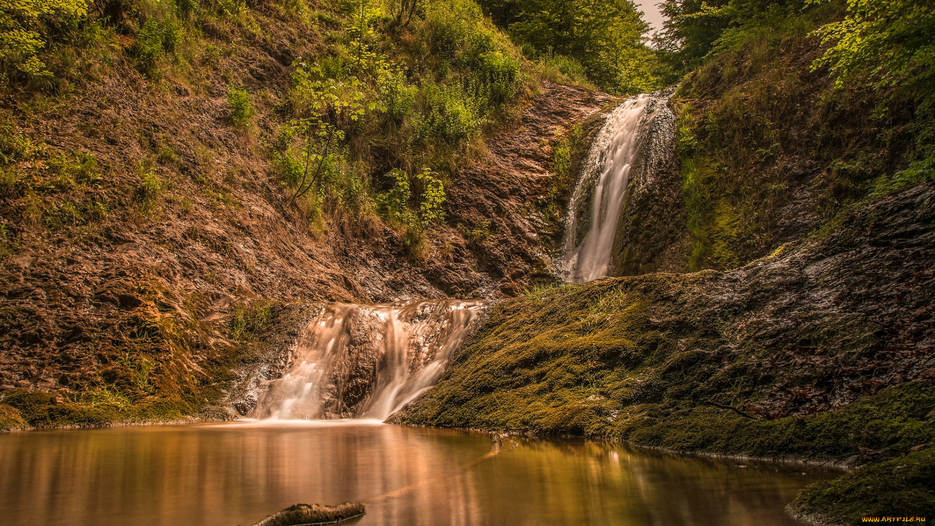 природа, водопады, простор