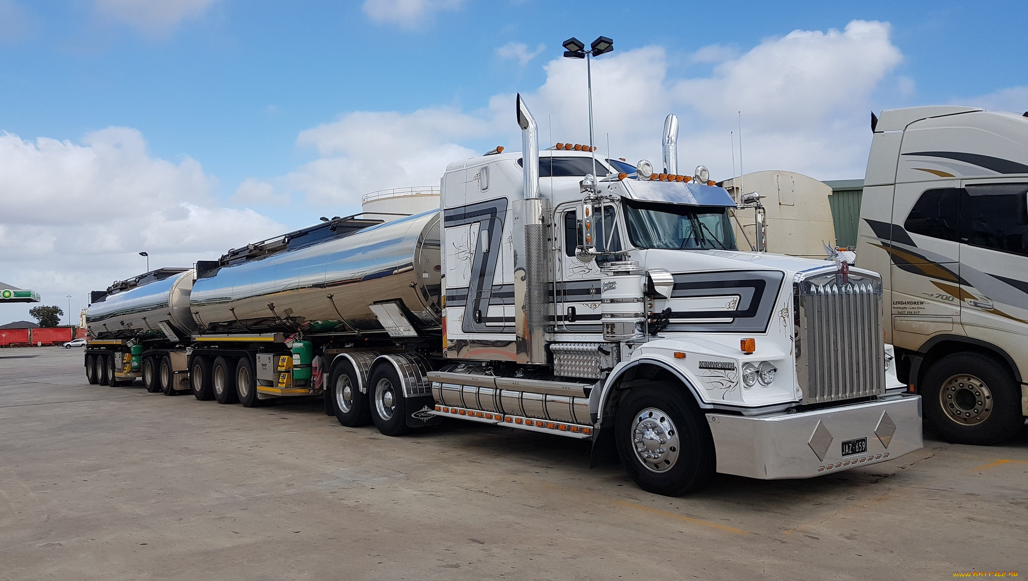 kenworth, t659, автомобили, kenworth, , выставка, улица, танкер