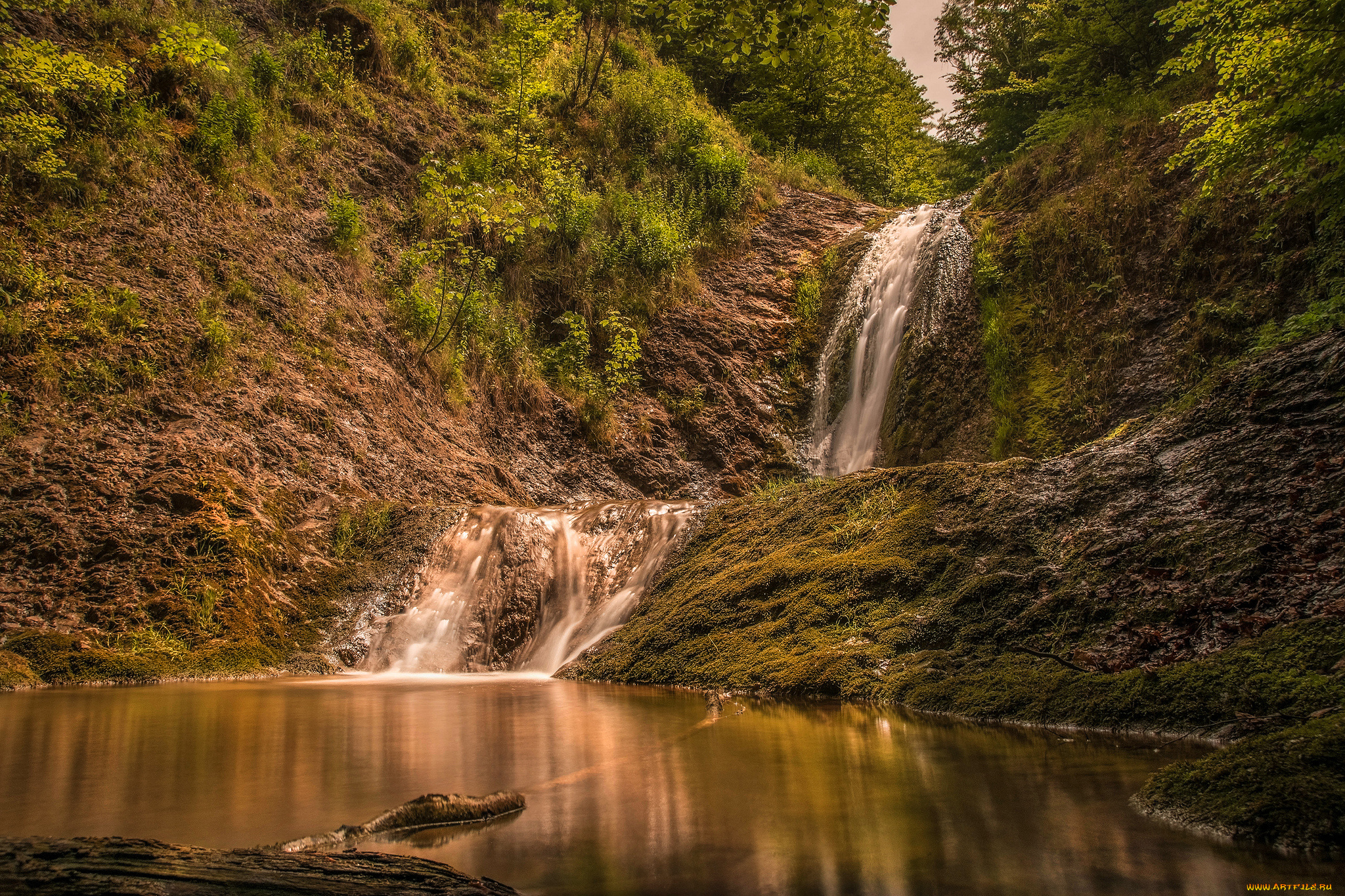 природа, водопады, простор