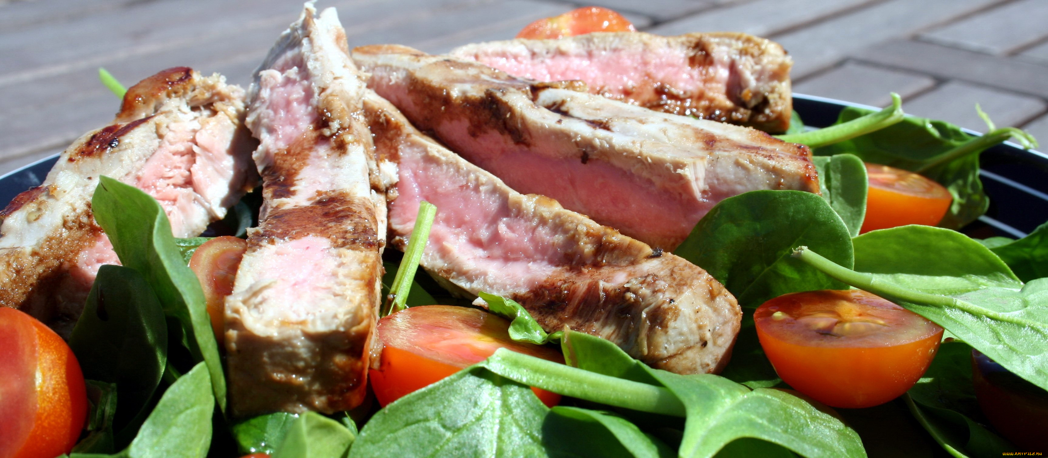 еда, рыбные, блюда, , с, морепродуктами, тунец