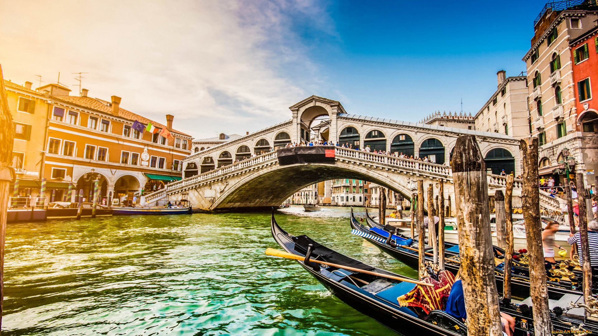 rialto, bridge, grand, canal, города, венеция, , италия, rialto, bridge, grand, canal
