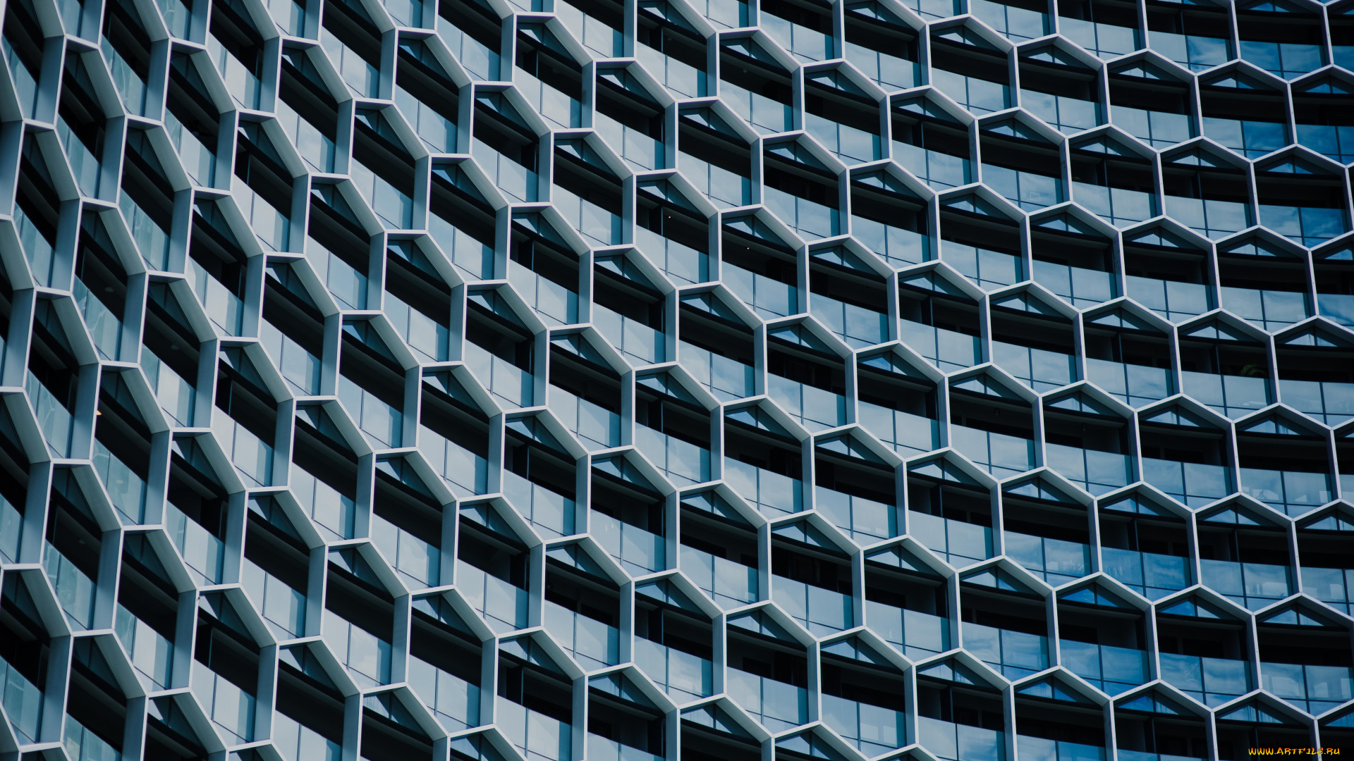 города, -, другое, здание, ромб, элементы, архитектуры, современный, стиль