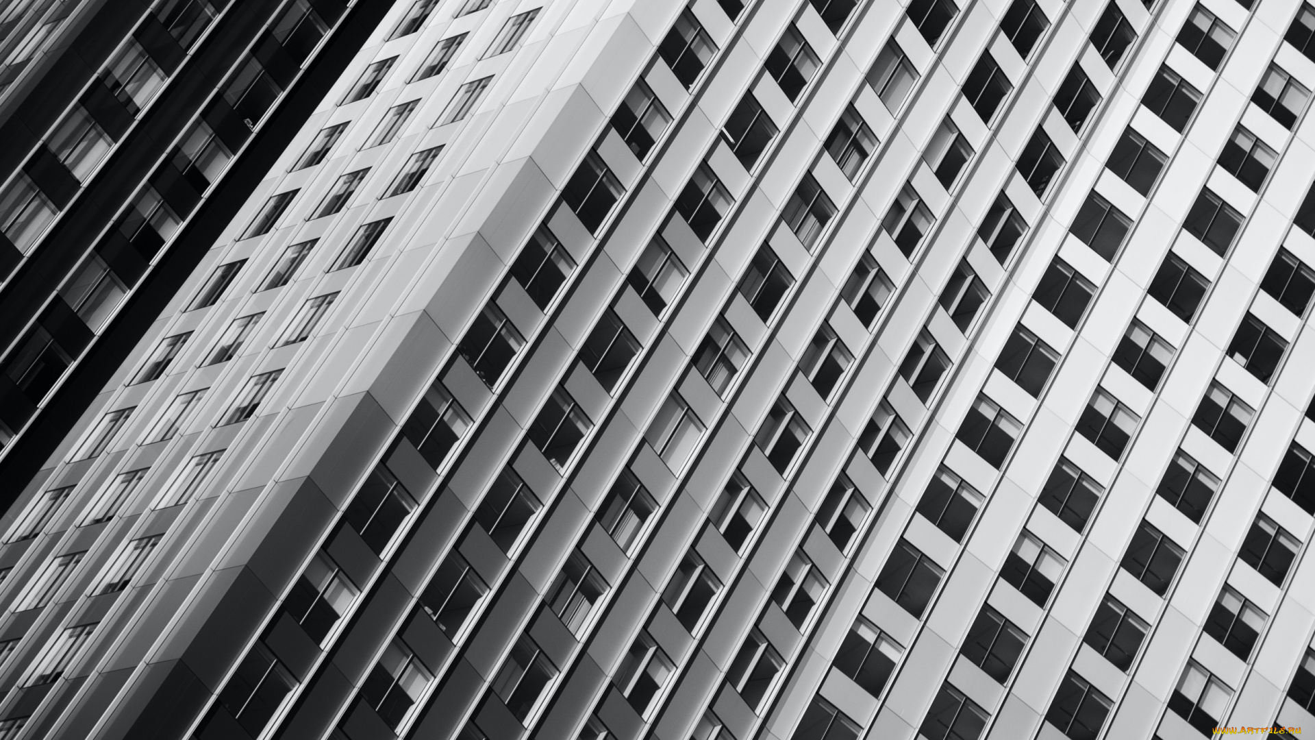 города, -, здания, , дома, окна, здание, жилой, дом, архитектура