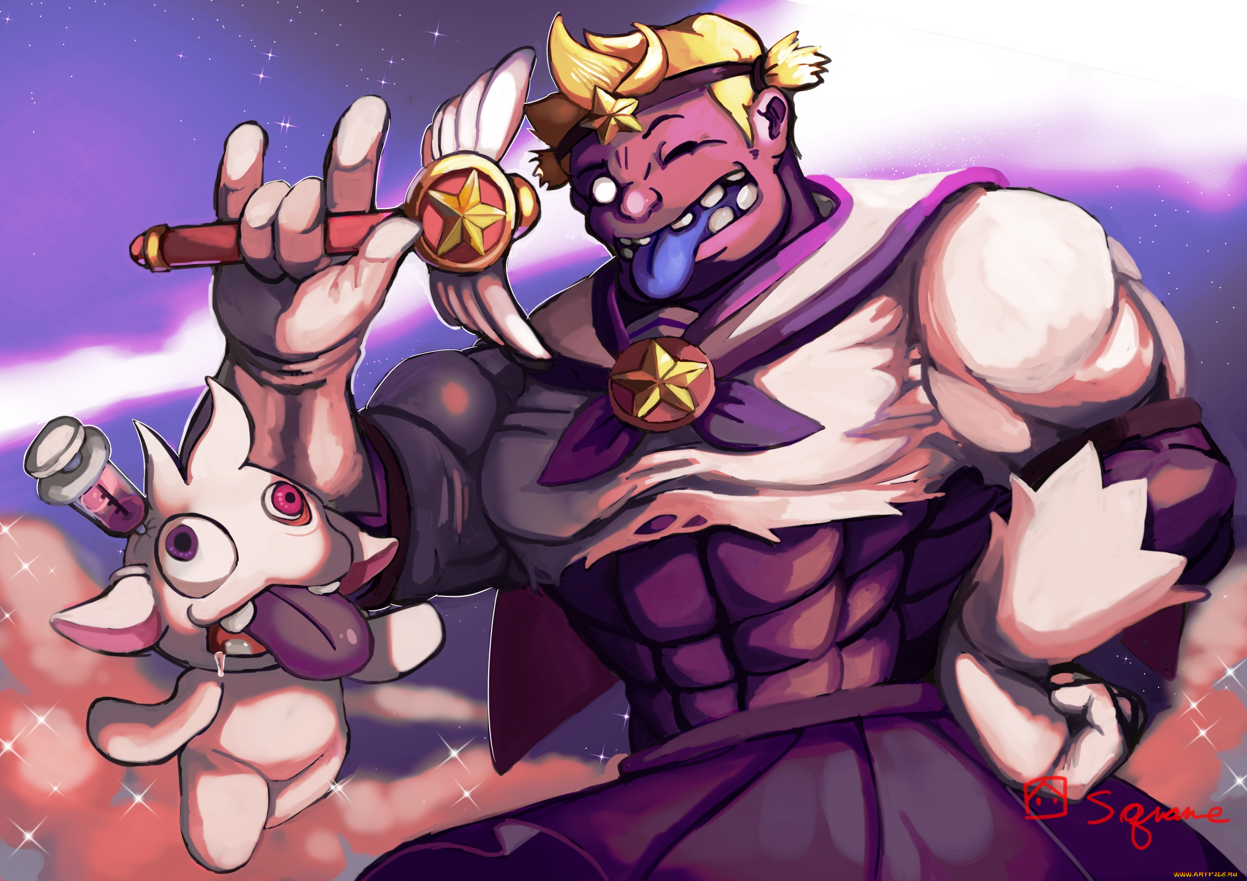 видео, игры, league, of, legends, язык, жезл, существо, mundo