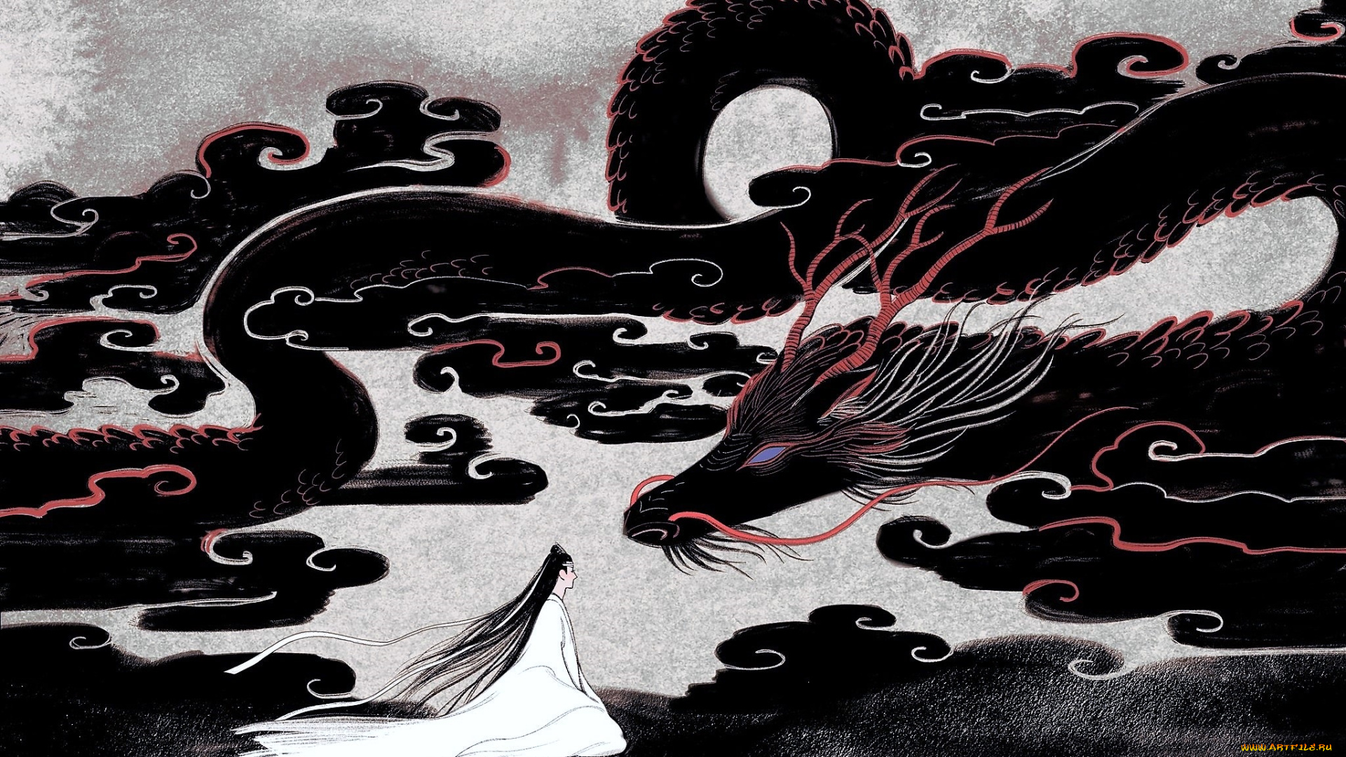 аниме, mo, dao, zu, shi, лань, ванци, дракон