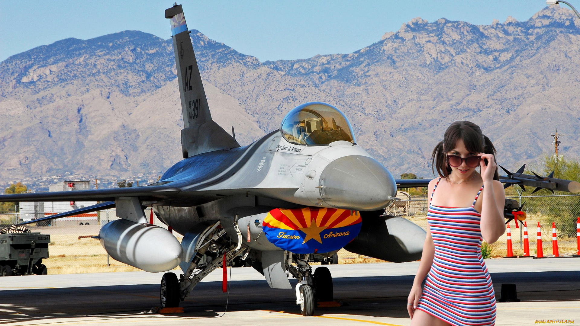 девушки, elena, generi, горы, самолет, платье, мини, очки