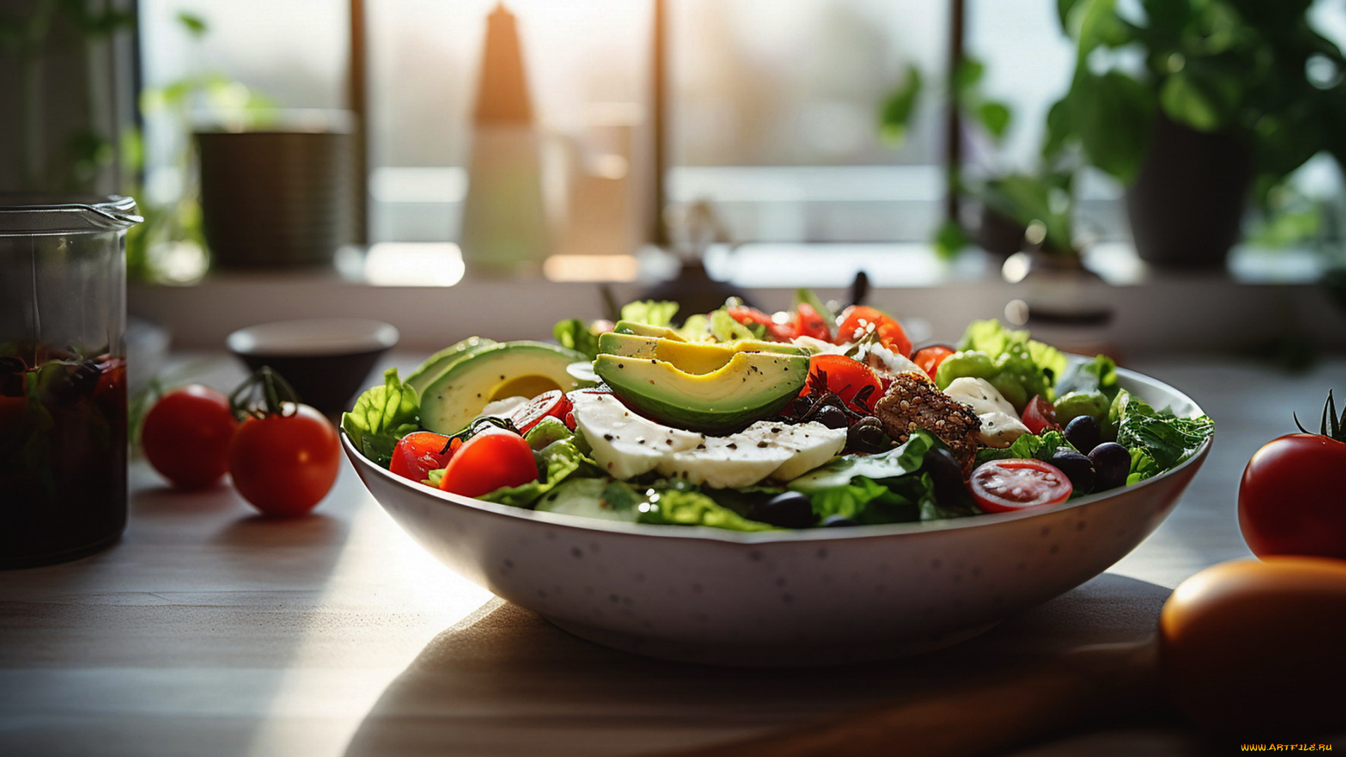 еда, салаты, , закуски, овощной, салат, авокадо