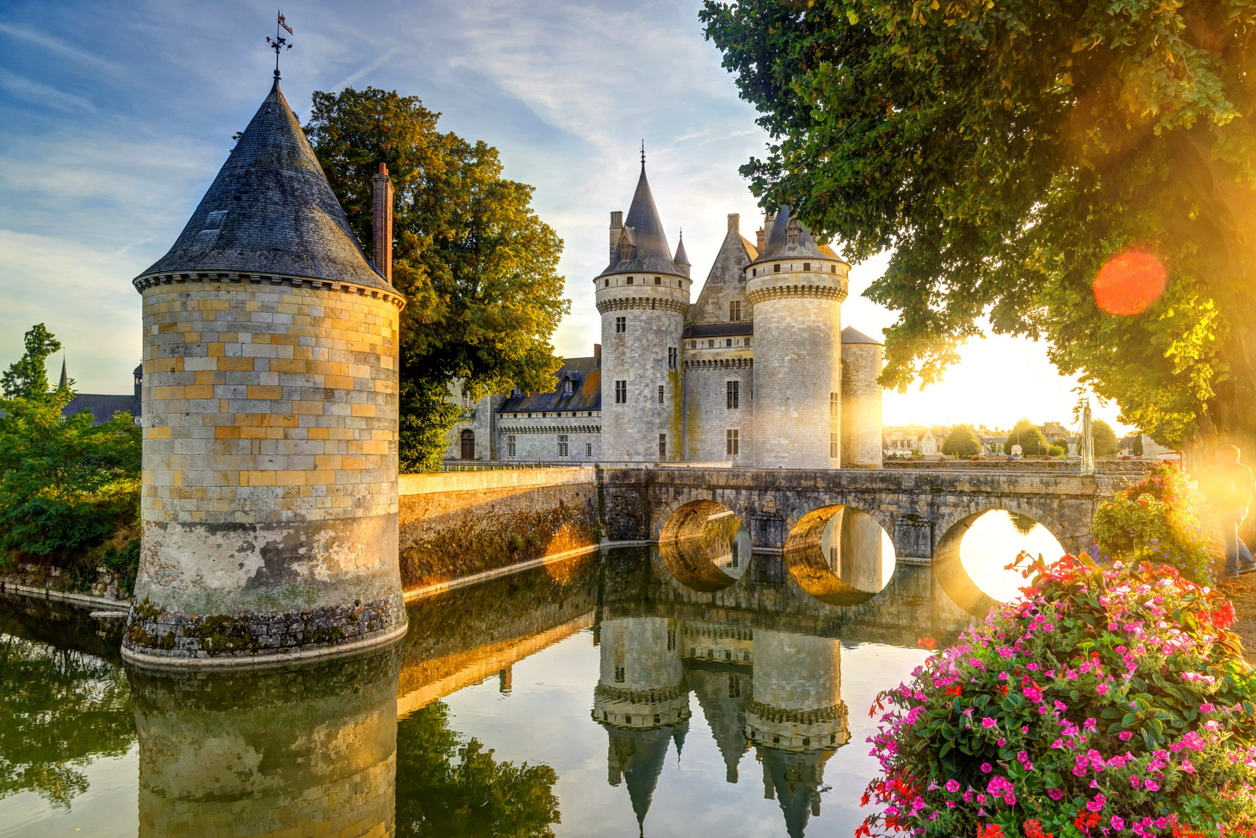 le, chateau, de, sully-sur-loire, france, города, замки, франции, le, chateau, de, sully-sur-loire