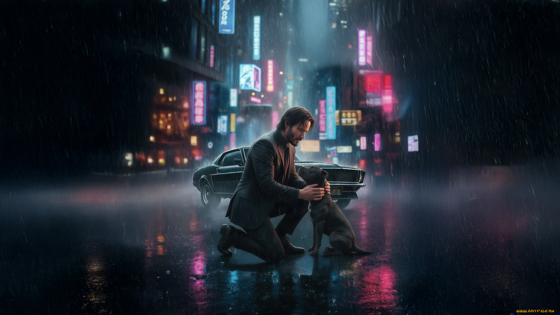 рисованное, кино, , мультфильмы, john, wick