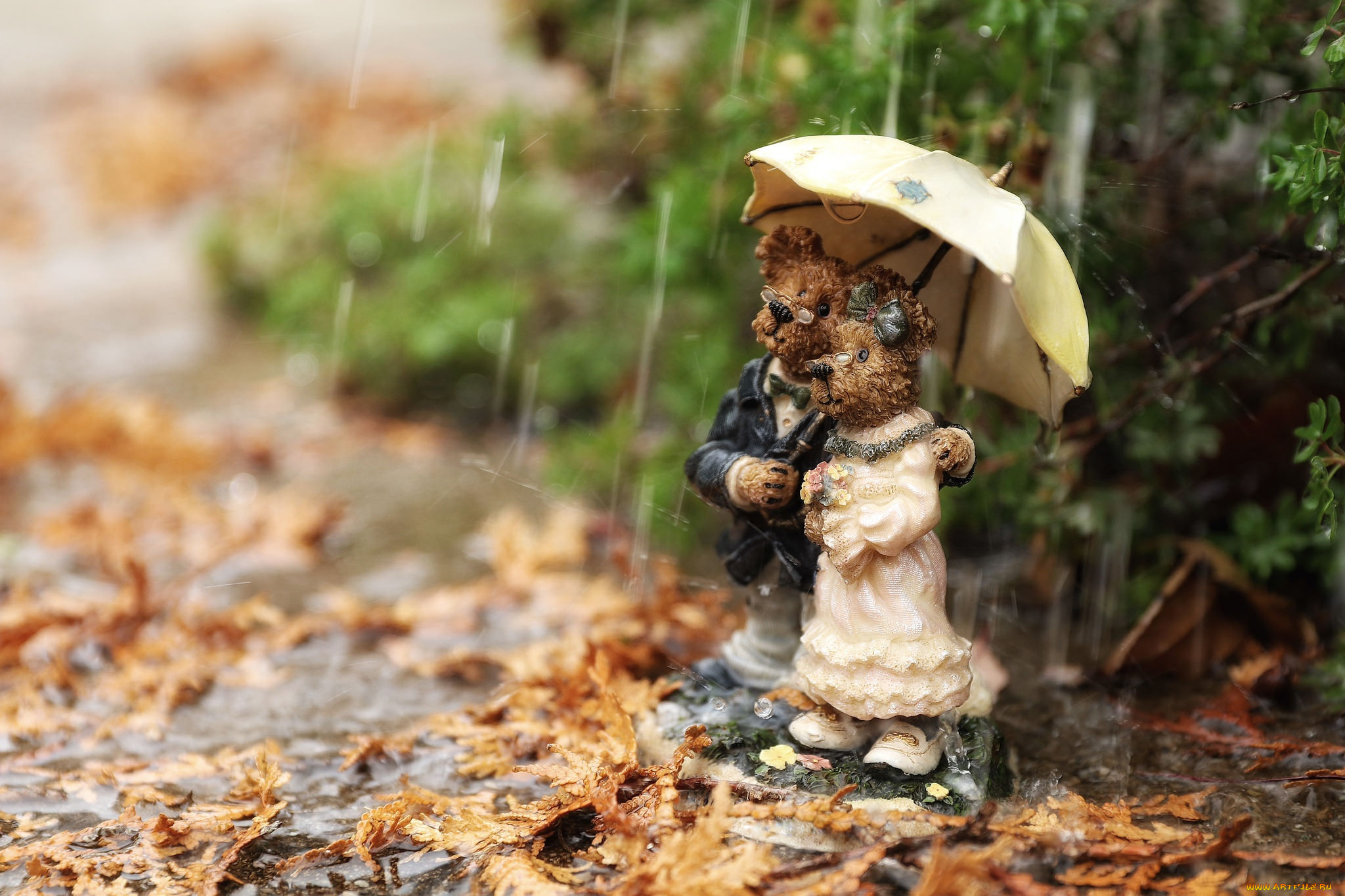 разное, игрушки, дождь