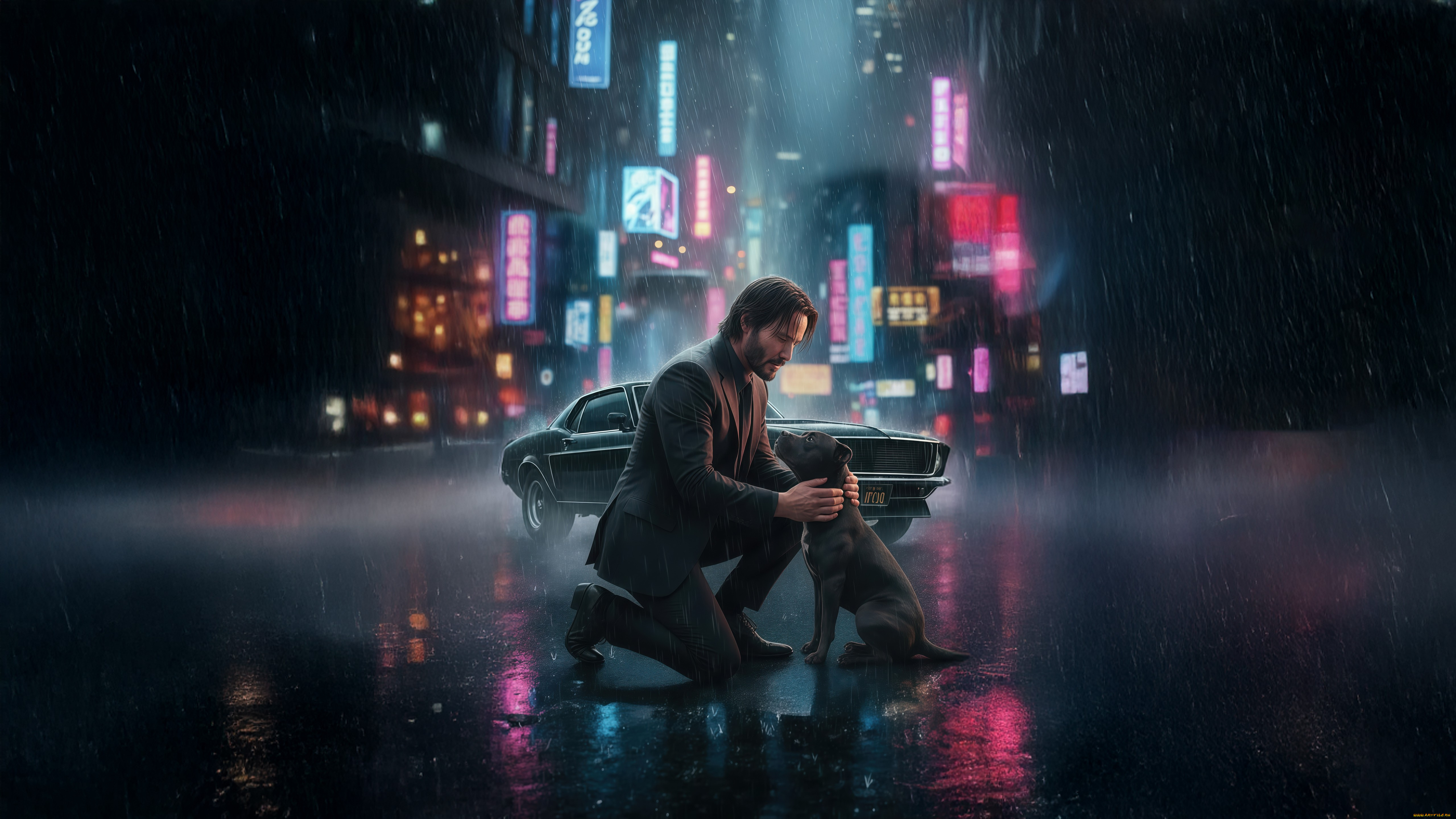 рисованное, кино, , мультфильмы, john, wick