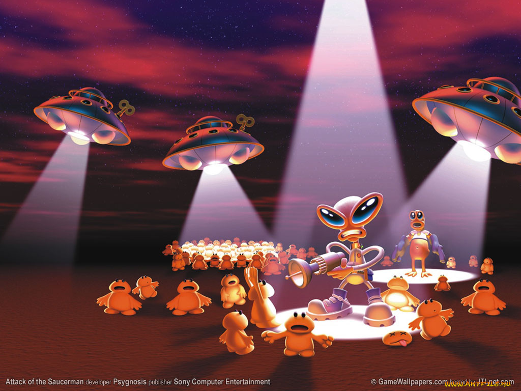 attack, of, the, saucerman, видео, игры