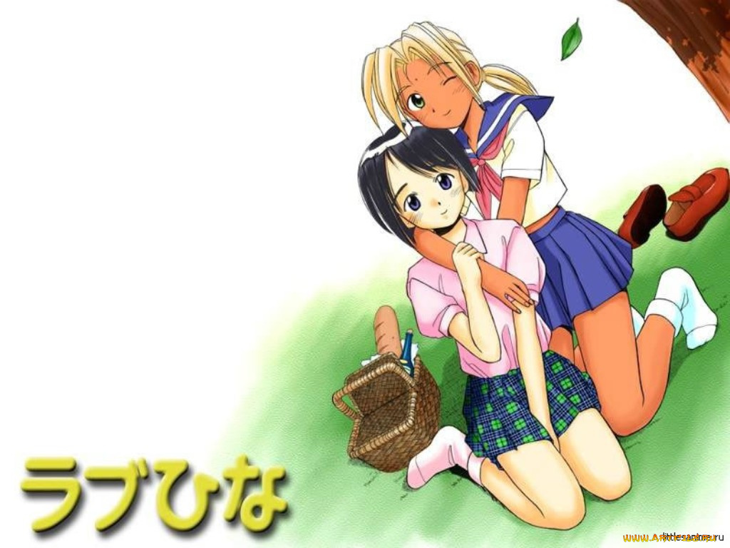 аниме, love, hina