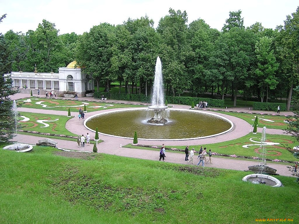 города, фонтаны