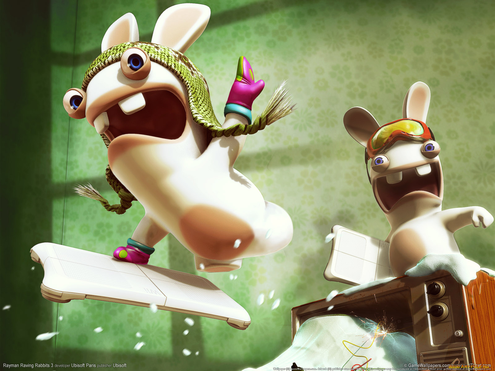 rayman, raving, rabbids, видео, игры, rabbits