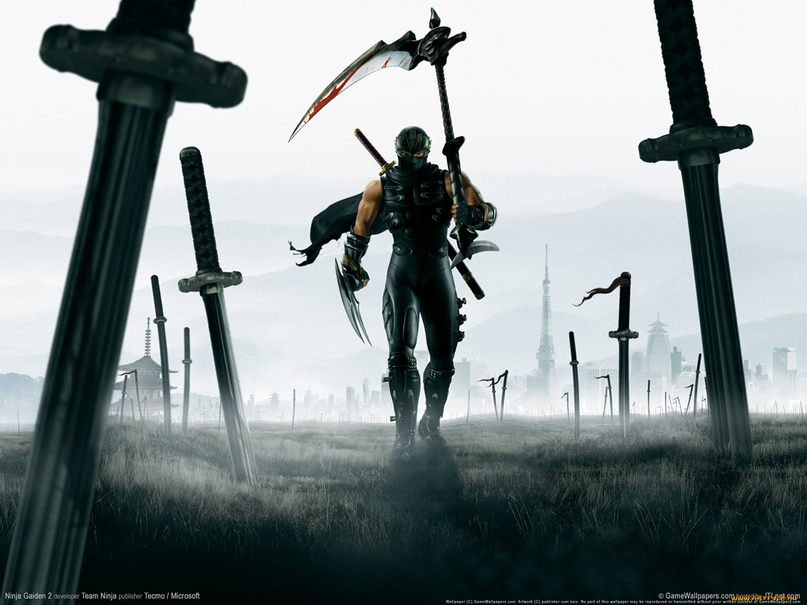 видео, игры, ninja, gaiden, ii