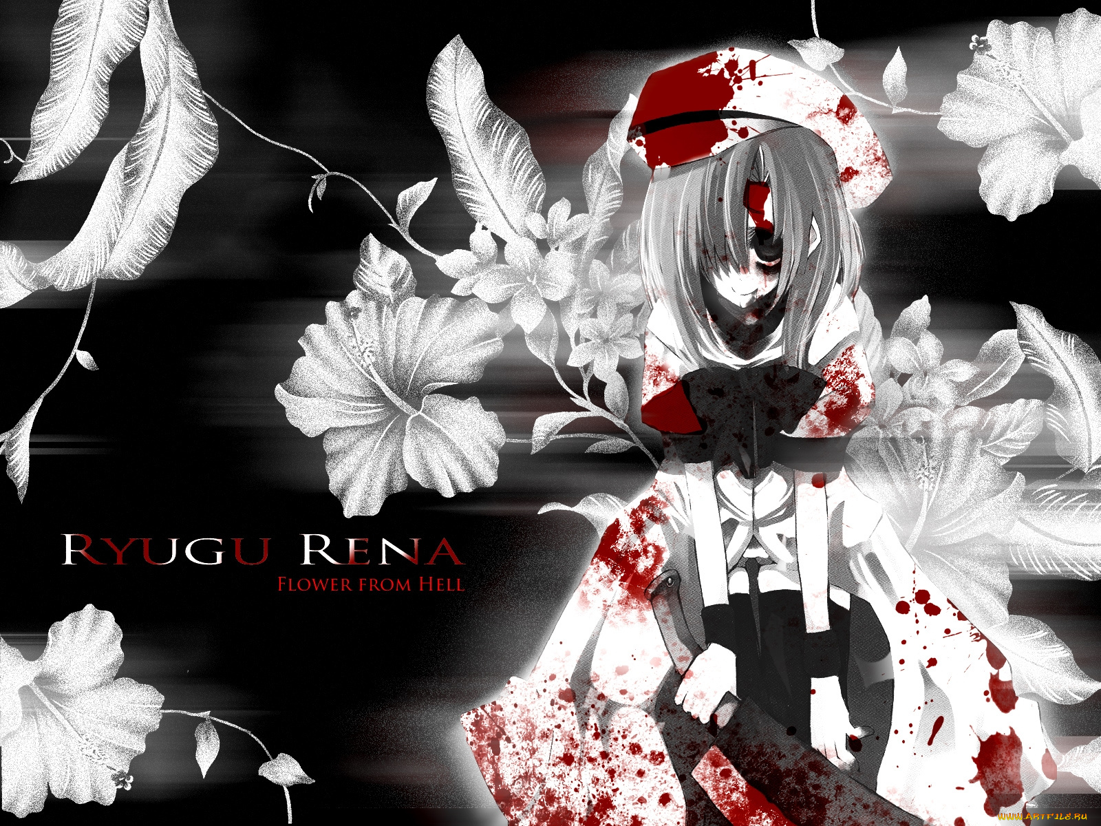 аниме, higurashi, no, naku, koro, ni, ryuuguu, rena