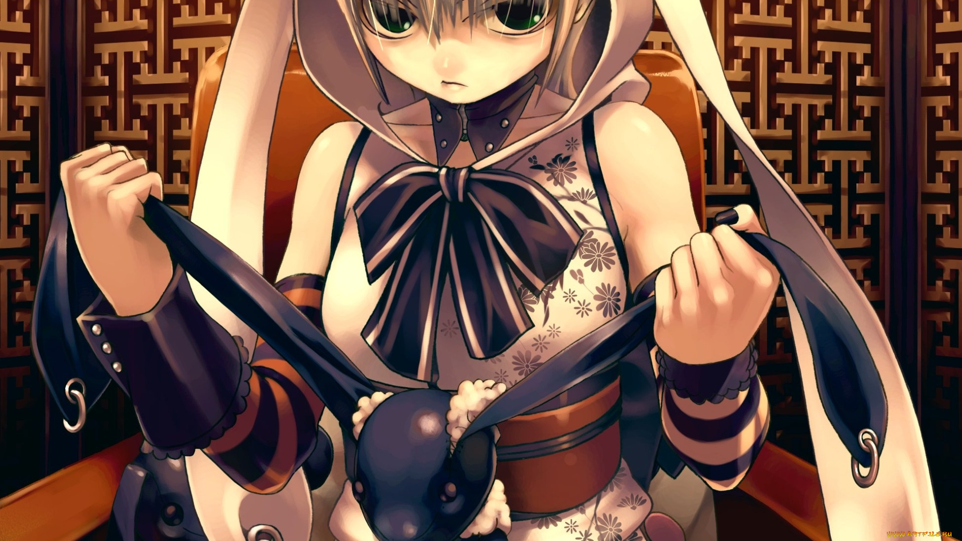 аниме, weapon, blood, technology