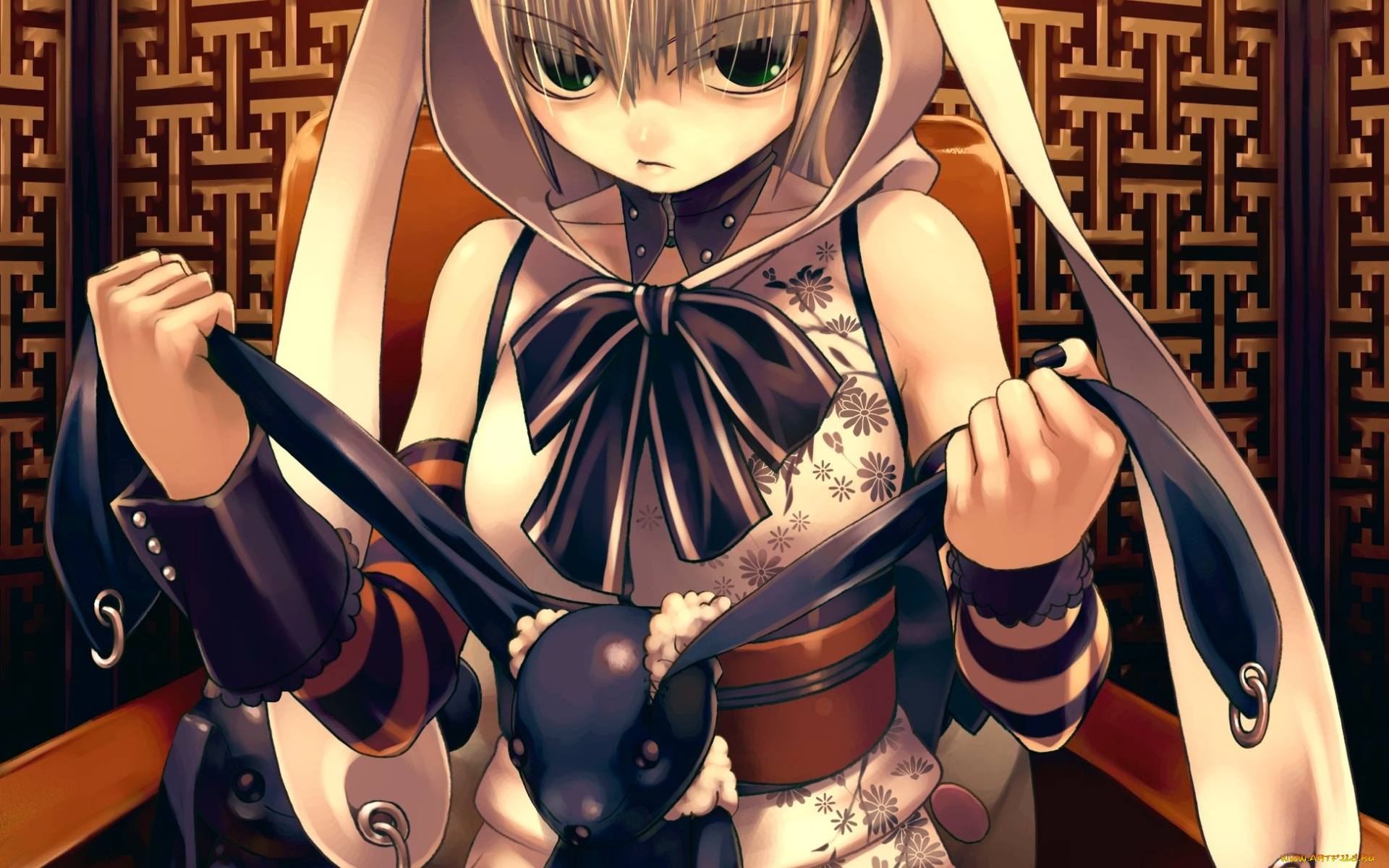 аниме, weapon, blood, technology