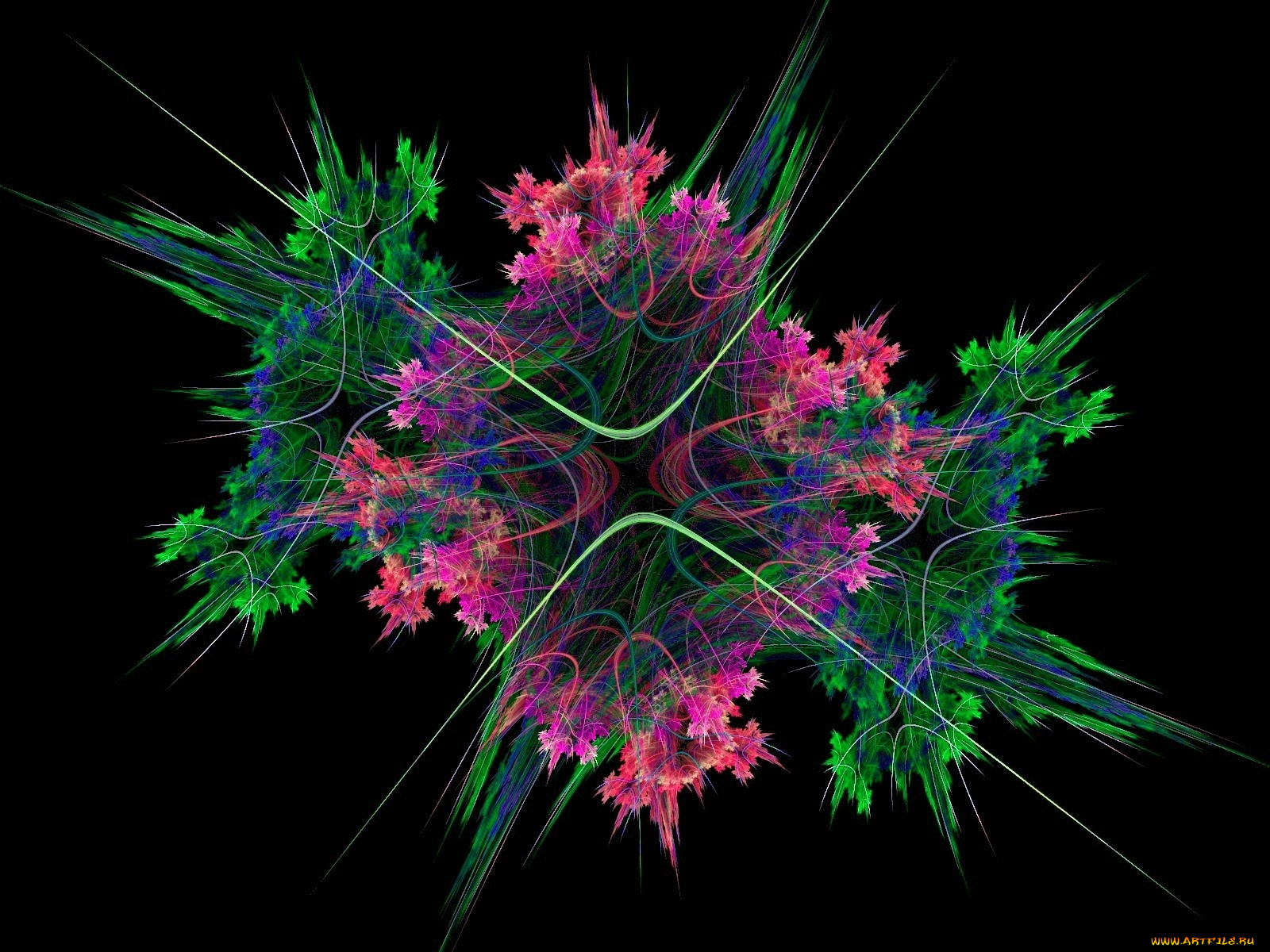 3д, графика, fractal, фракталы, фон, тёмный, узор, абстракция