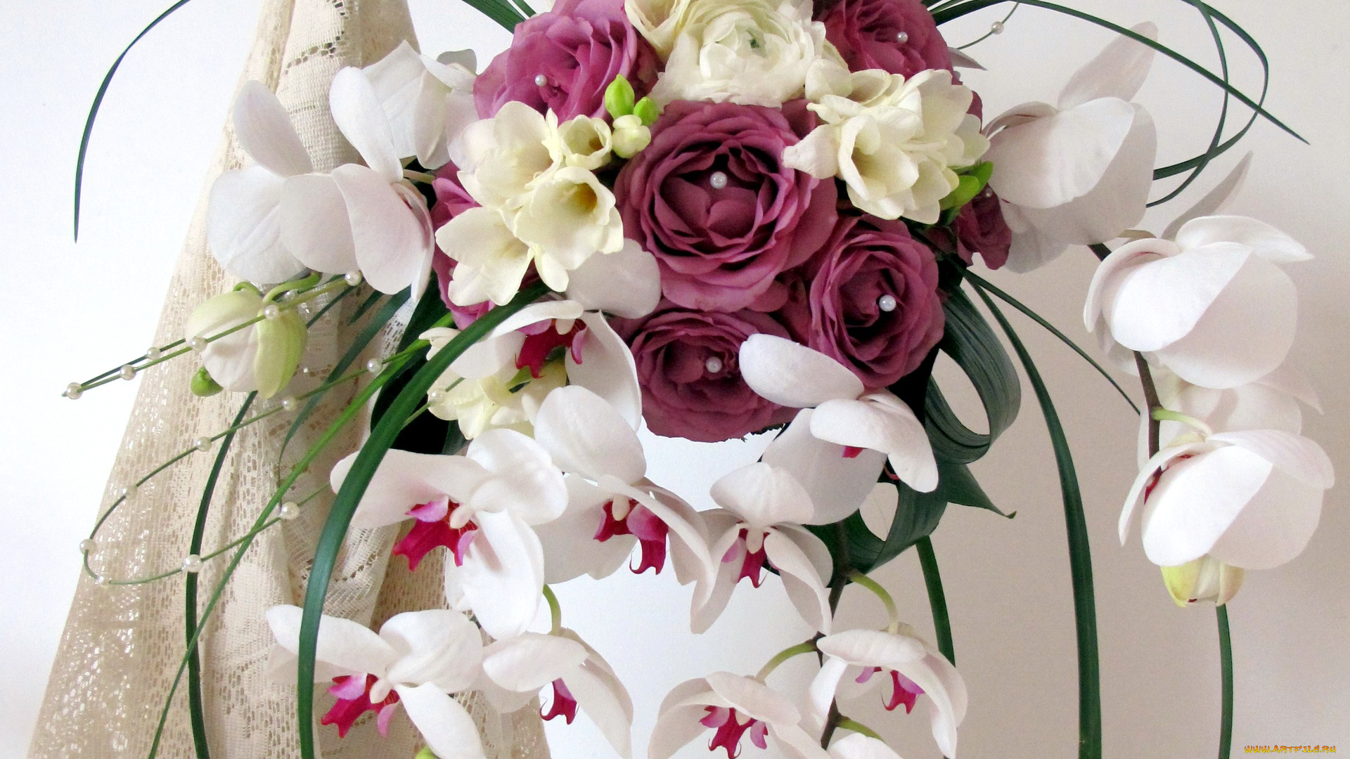 цветы, букеты, композиции, розы, орхидеи, букет