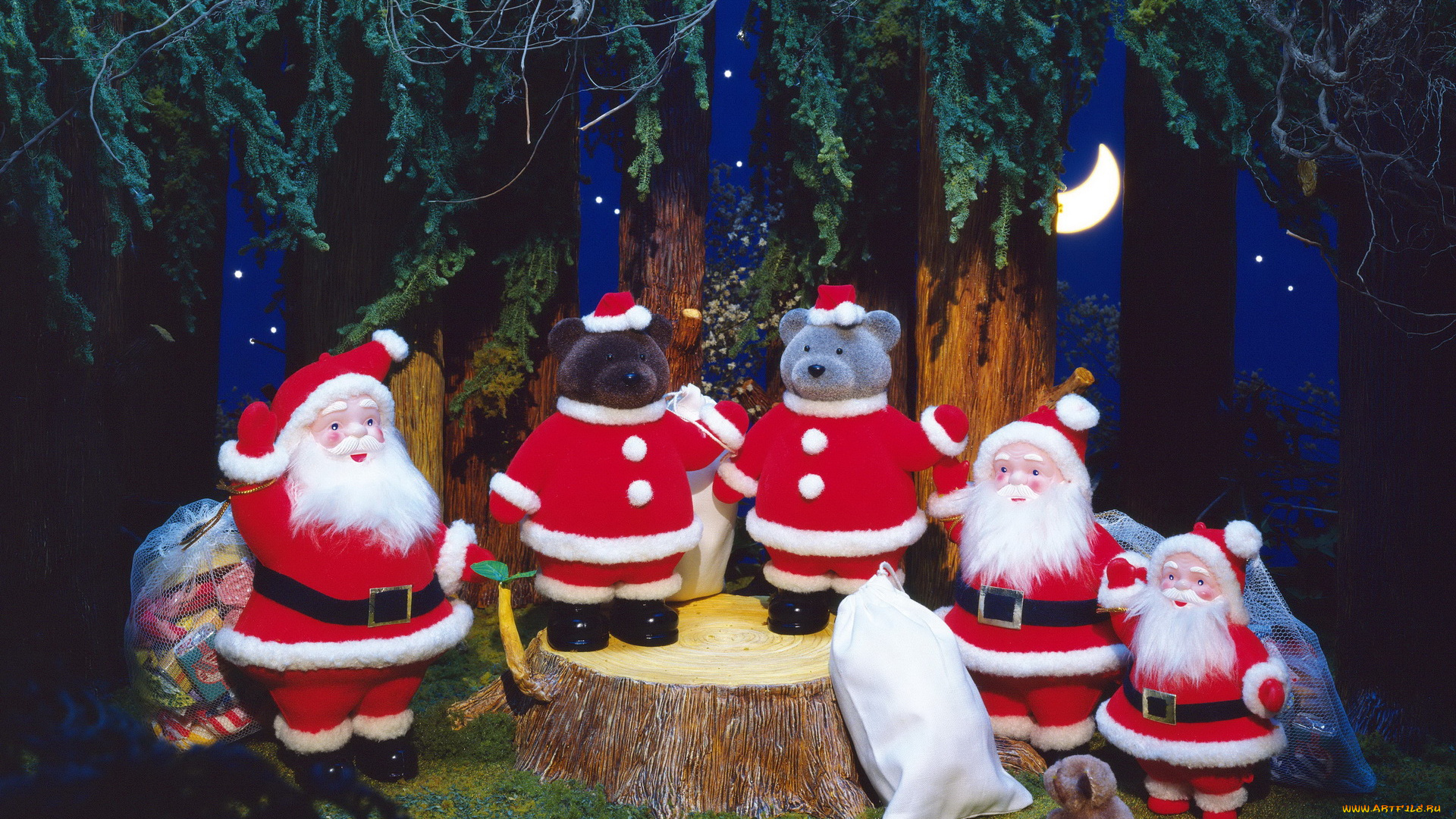 праздничные, мягкие, игрушки, украшения, новый, год