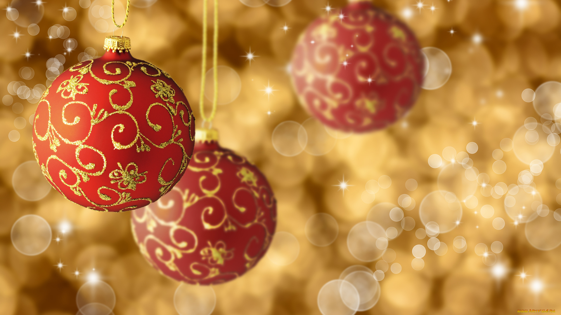 праздничные, шарики, блики