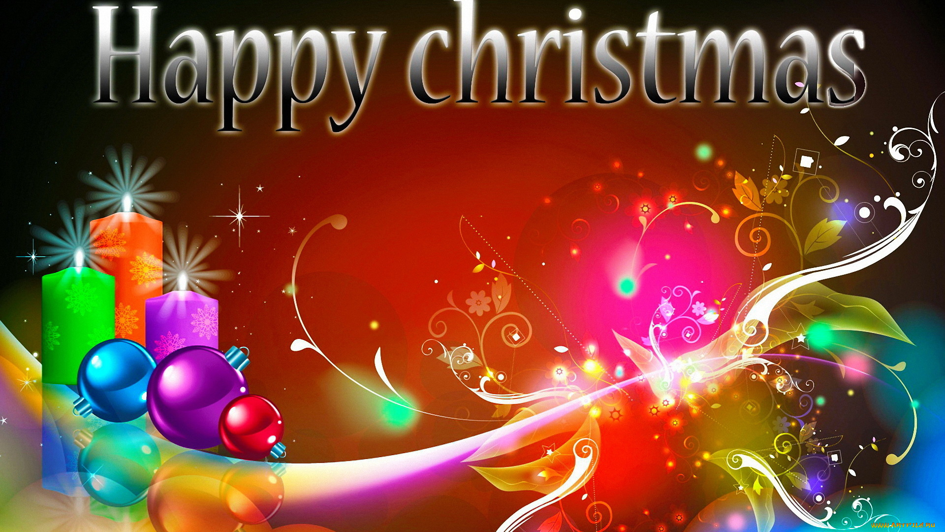 праздничные, векторная, графика, новый, год, шарики, свечи