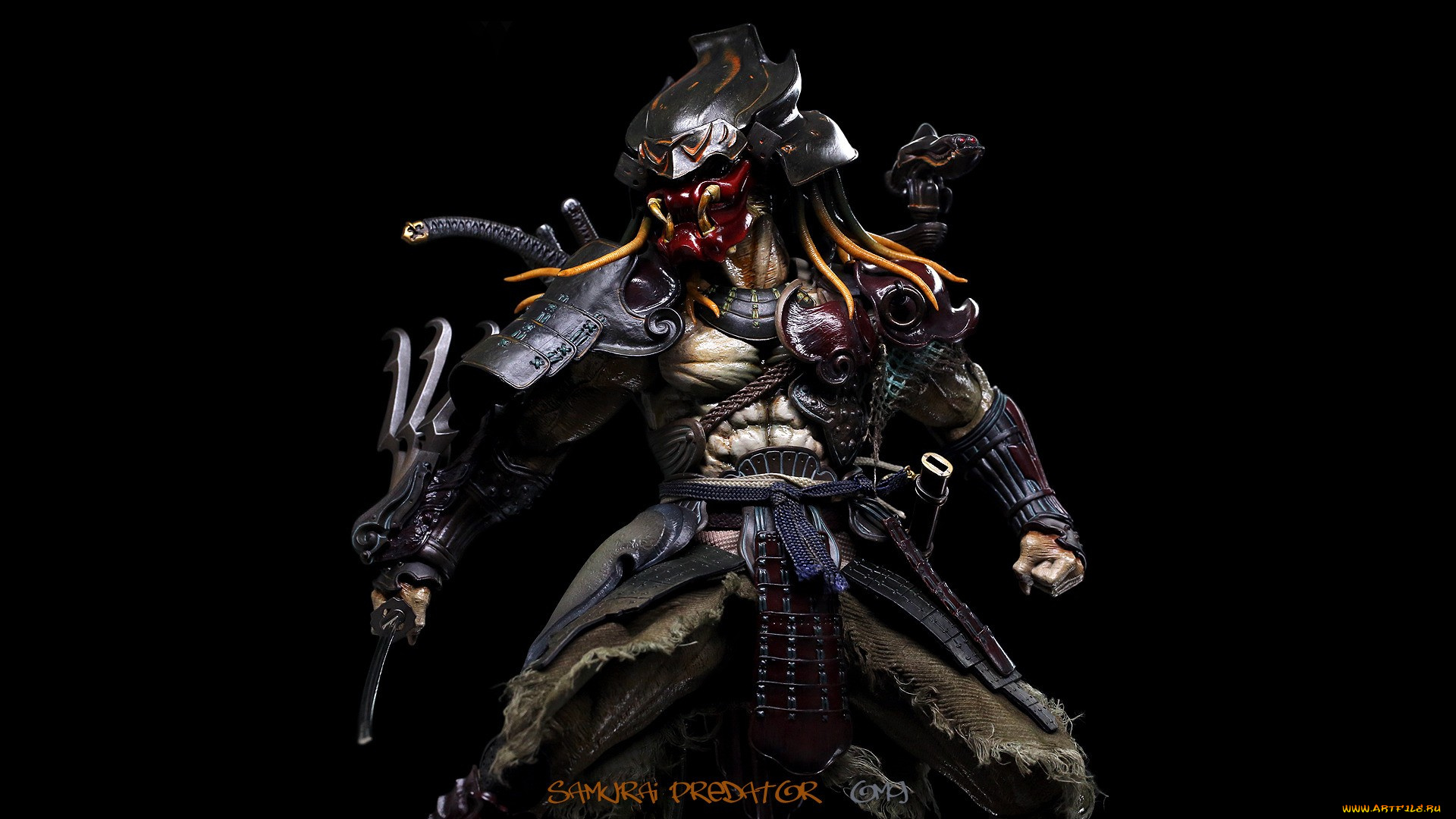 predator, разное, игрушки, существо, поза, меч, воин