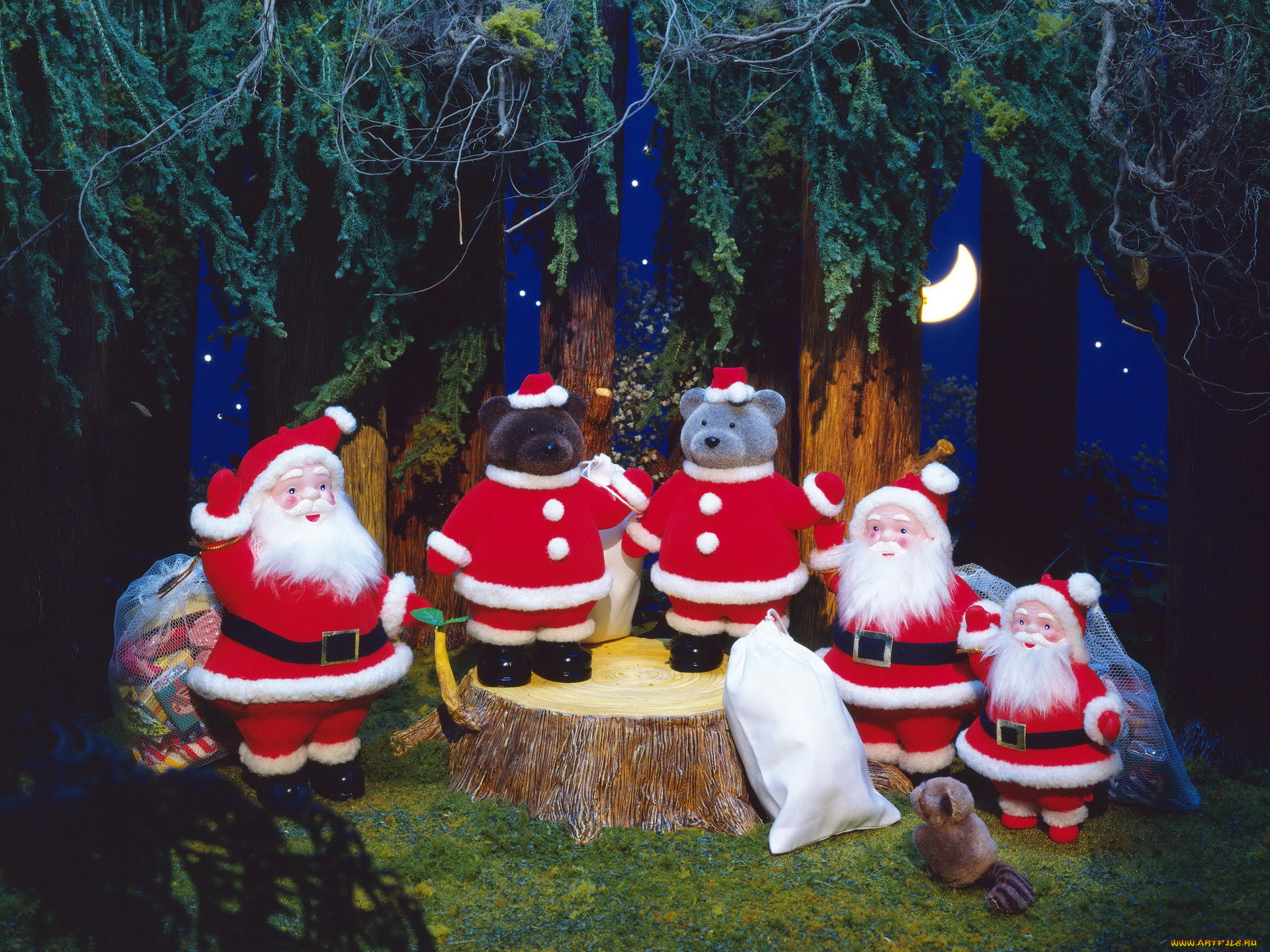 праздничные, мягкие, игрушки, украшения, новый, год