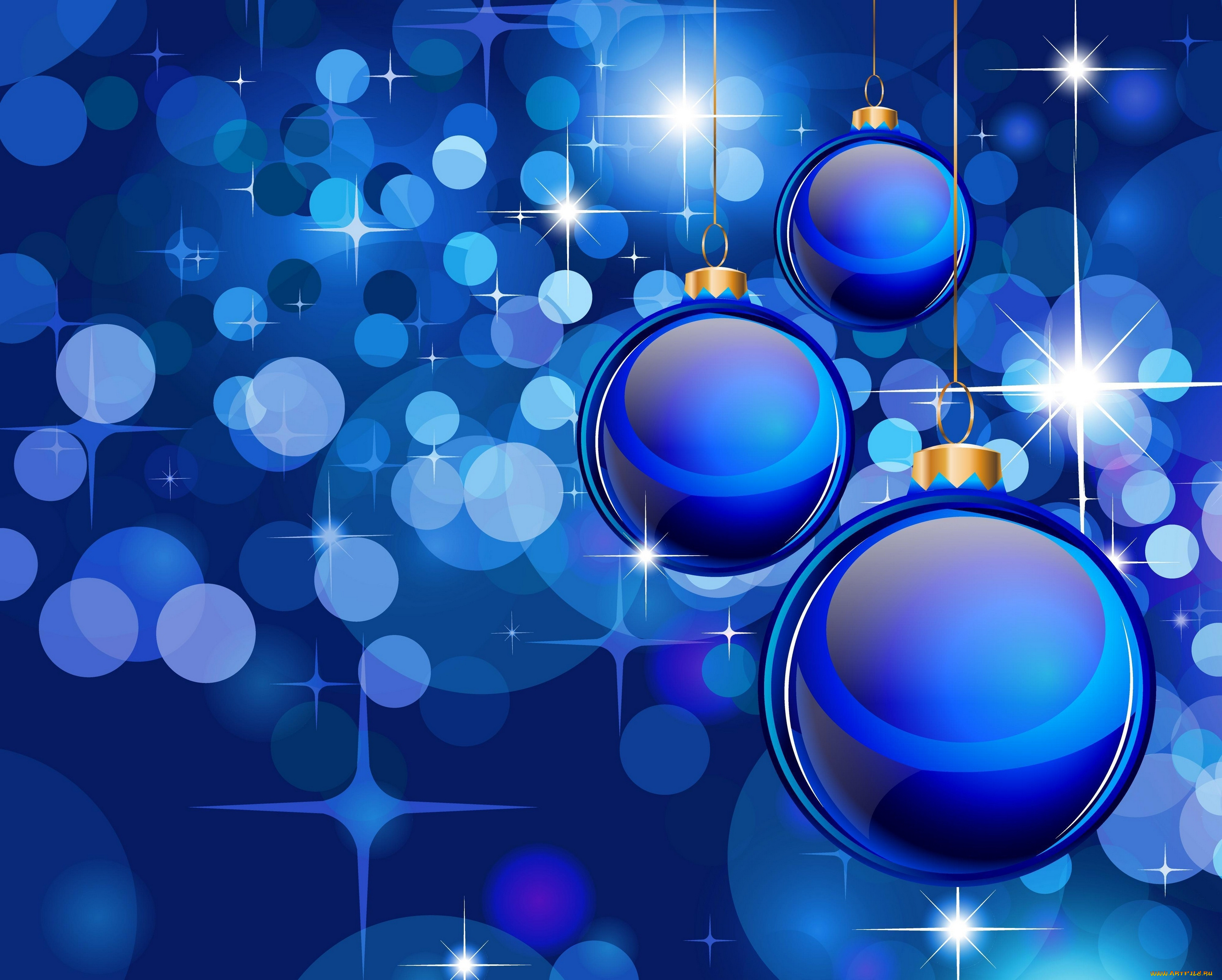 праздничные, векторная, графика, новый, год, шарики, блики