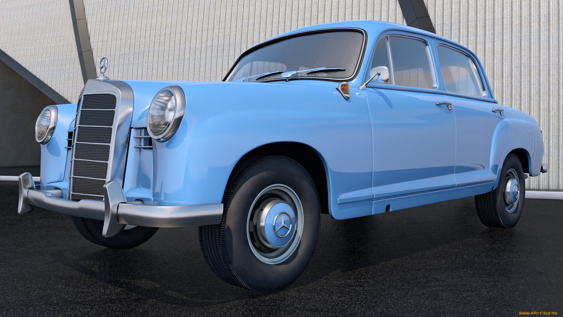 автомобили, 3д, 180, benz, mercedes, 1953