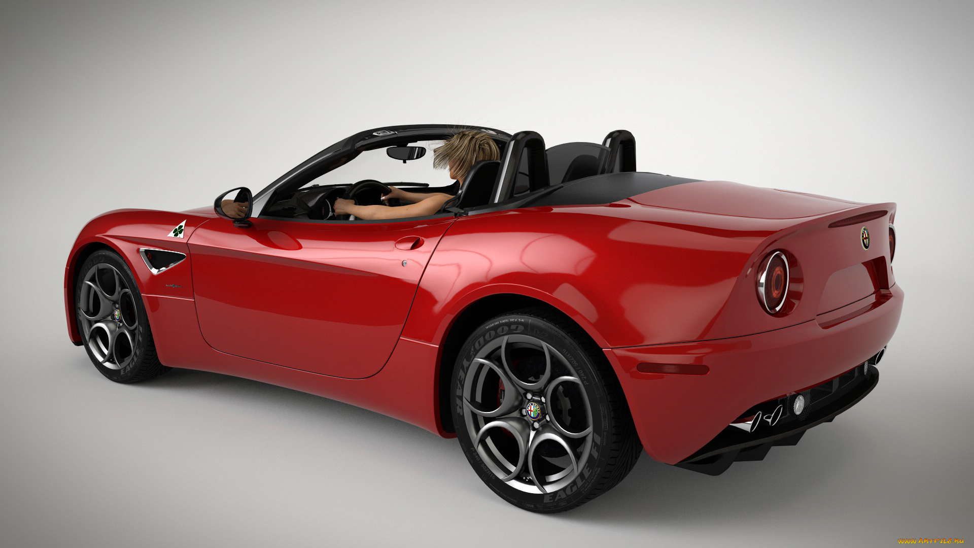 автомобили, 3д, девушка, автомобиль