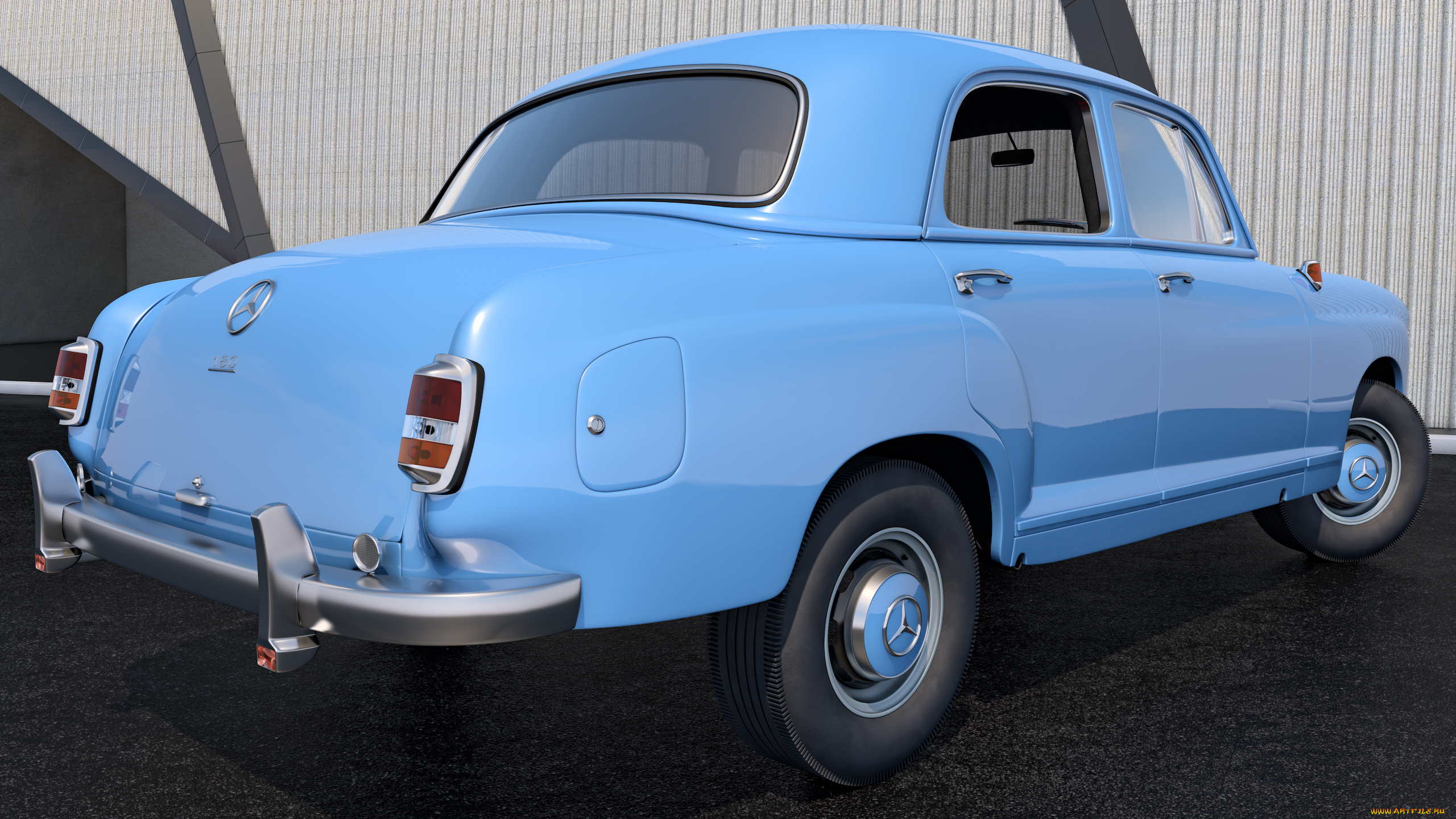 автомобили, 3д, 180, benz, mercedes, 1953