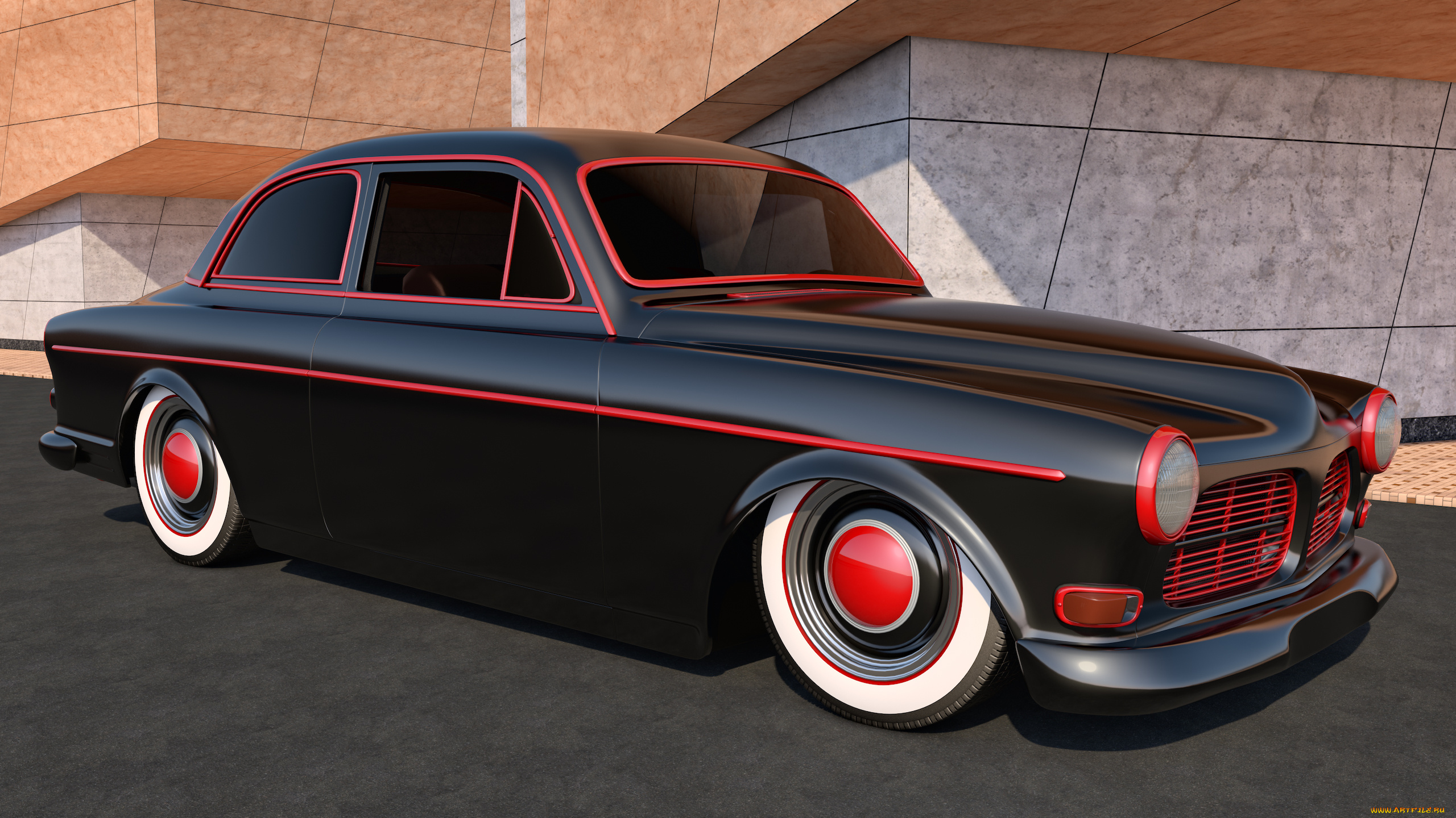 автомобили, 3д, amazon, volvo, 1961, coupe