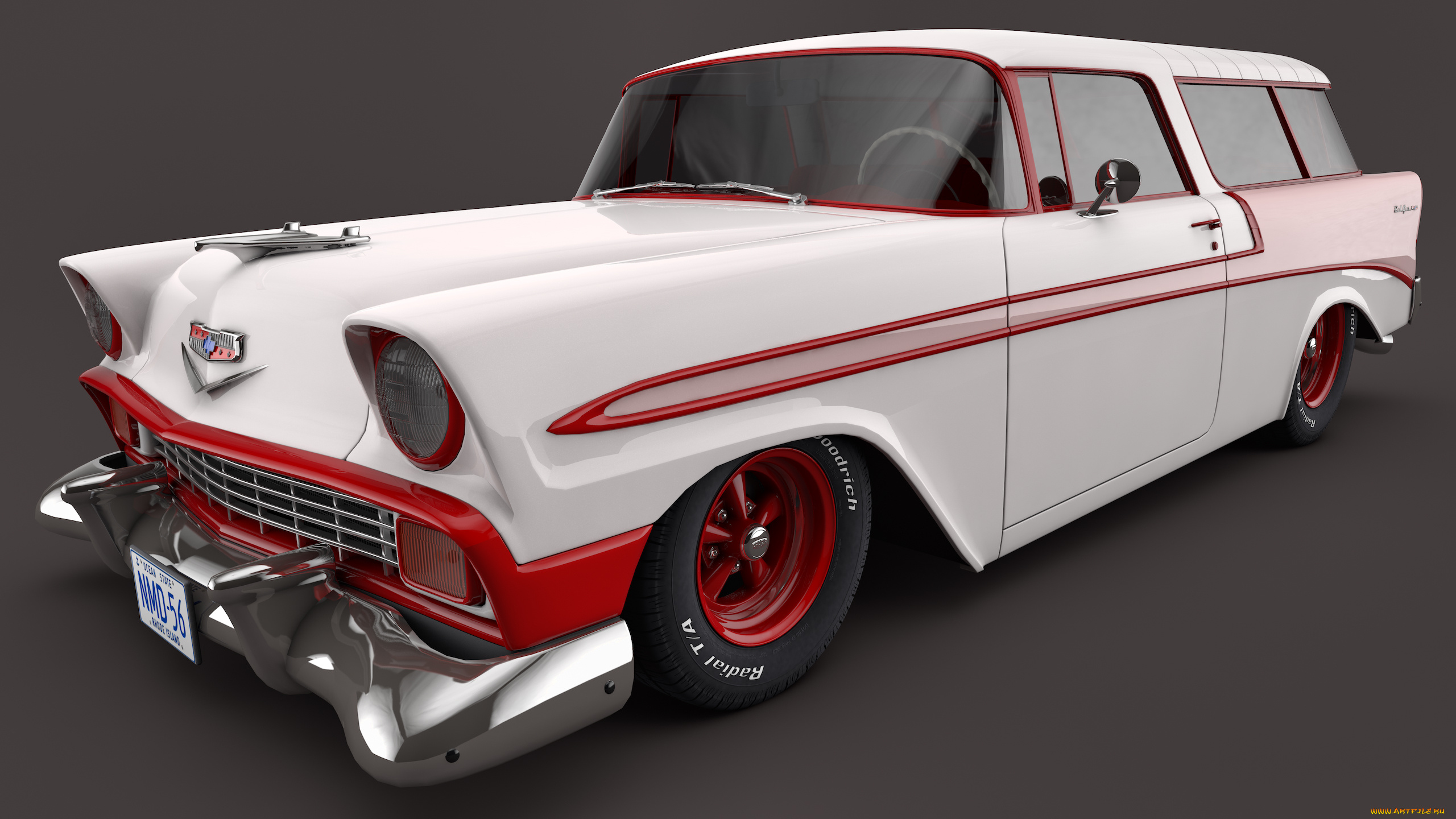 автомобили, 3д, nomad, 1956, chevrolet