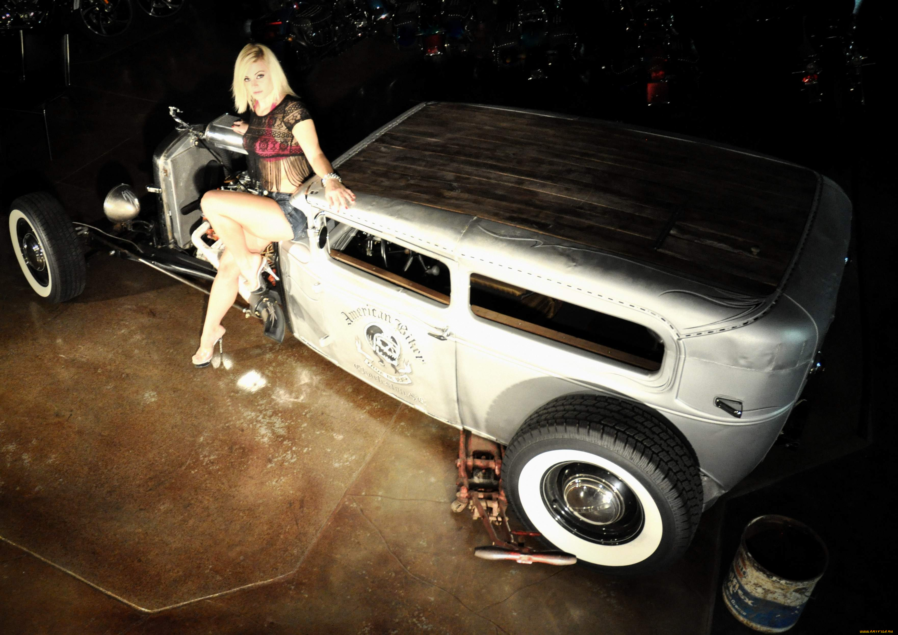 автомобили, авто, с, девушками, girl, and, car, classic, sexy