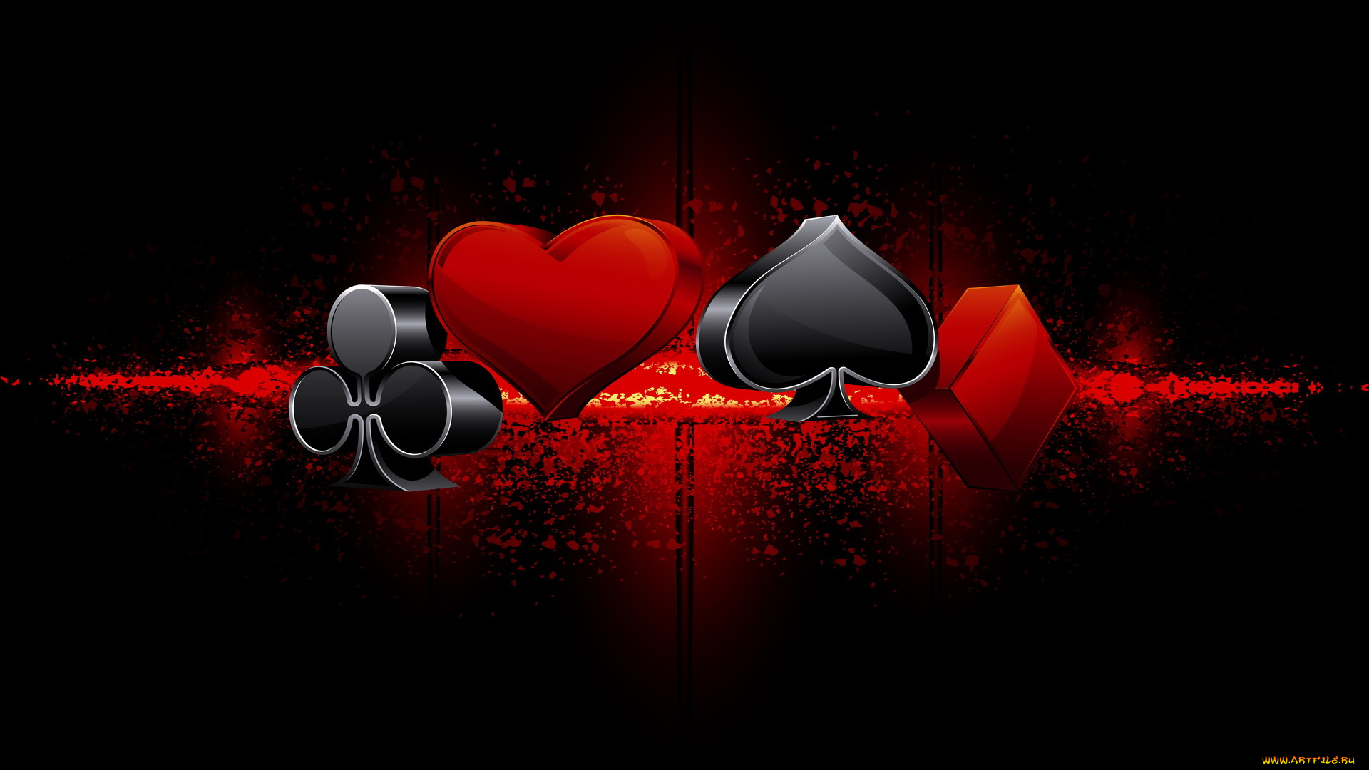 3д, графика, другое, , other, фон, бубна, черви, пика, трефа