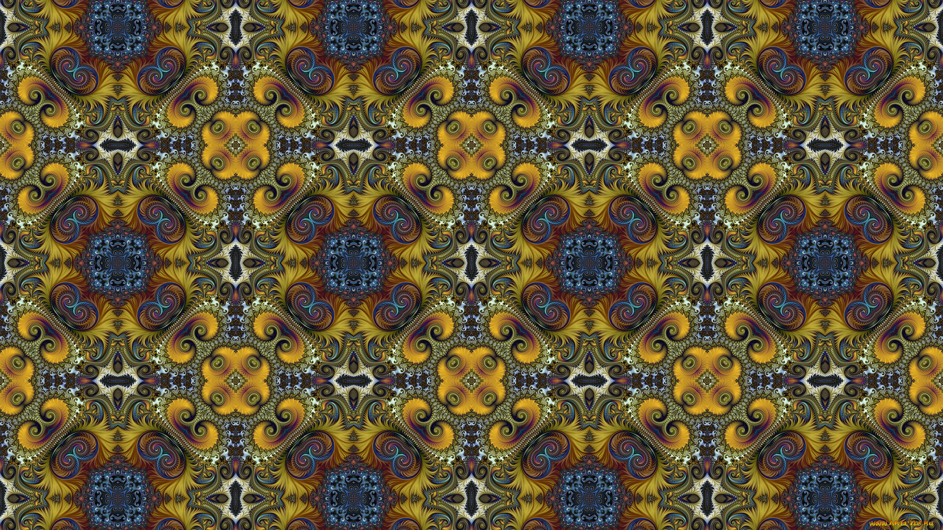 3д, графика, фракталы, , fractal, узор, цвета, фон