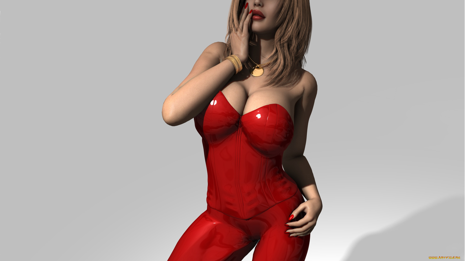 3д, графика, люди, , people, взгляд, девушка, латекс, фон