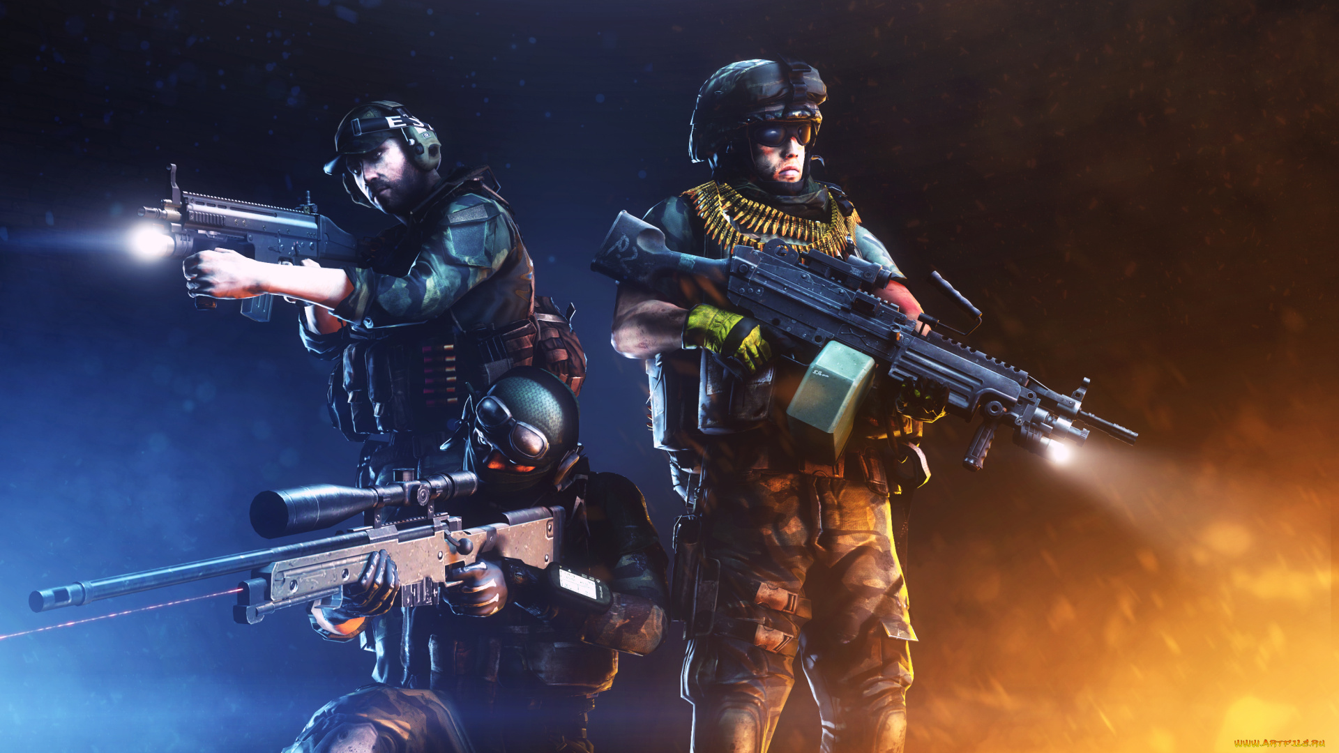 battlefield, 3, видео, игры, sniper, оружие, солдаты