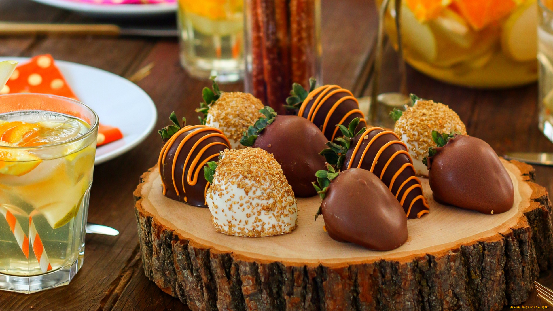 еда, клубника, , земляника, chocolate, strawberries, fruit, фрукты, шоколад