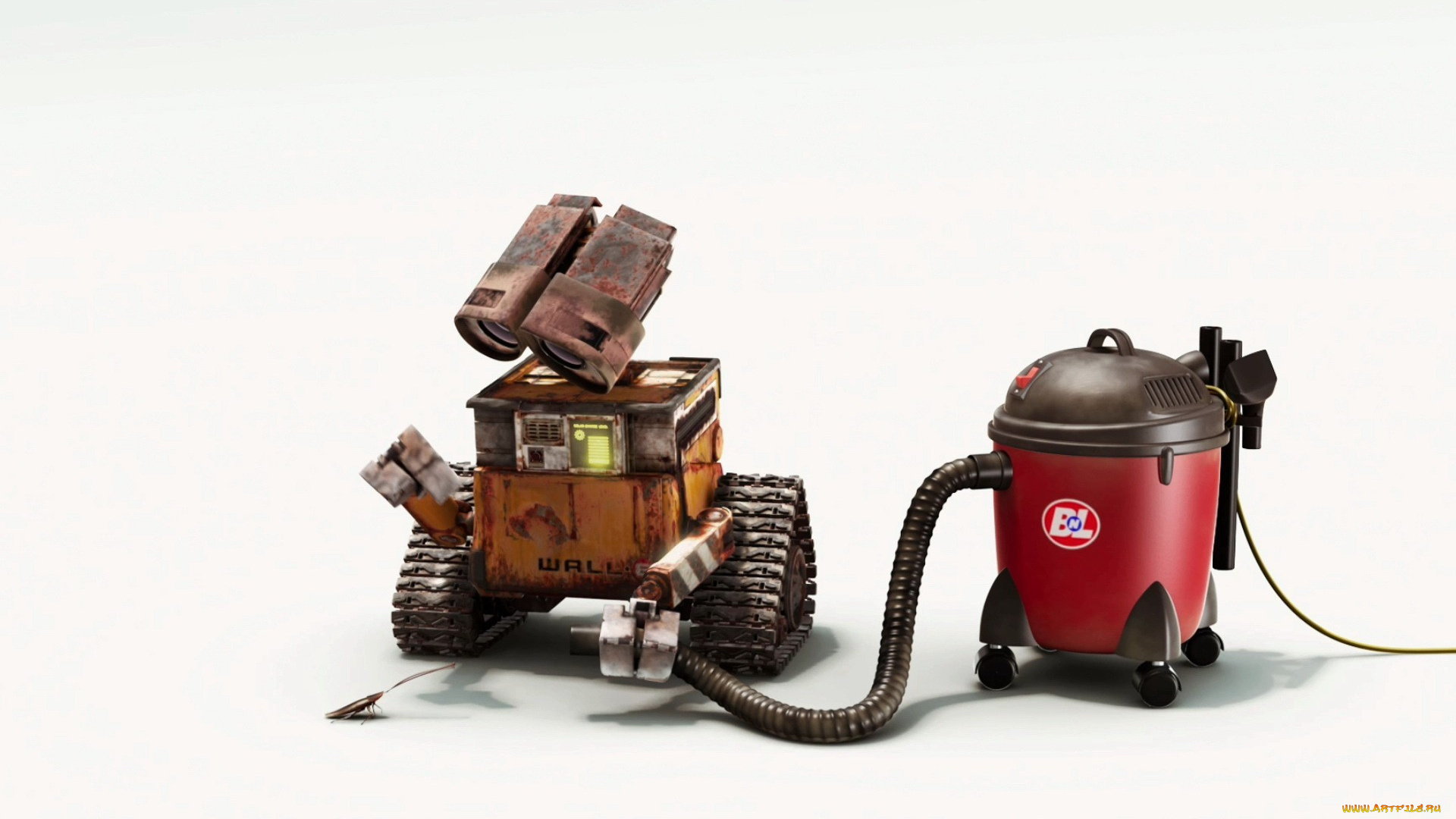 мультфильмы, wall-e, таракан, пылесос, робот