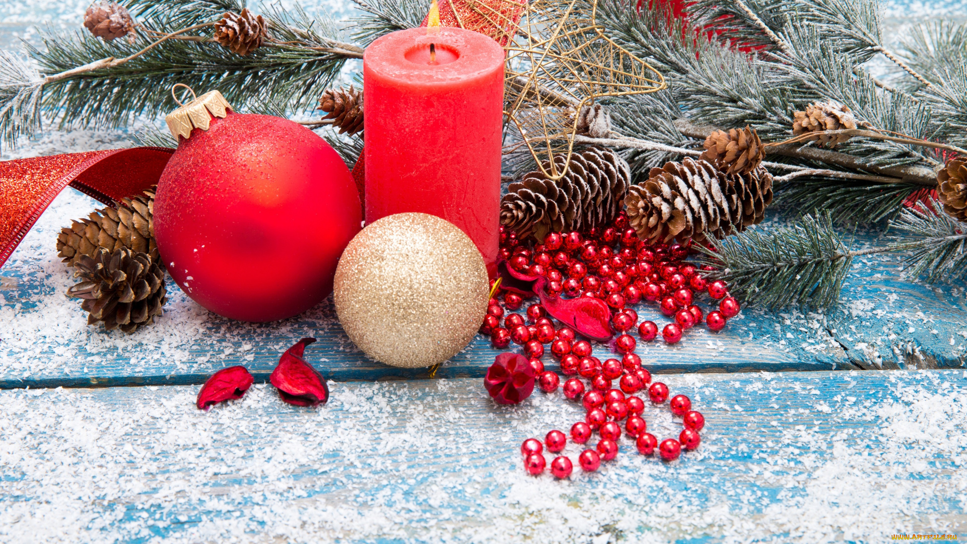 праздничные, новогодние, свечи, merry, christmas, new, year, decoration, новый, год, рождество, украшения, шары