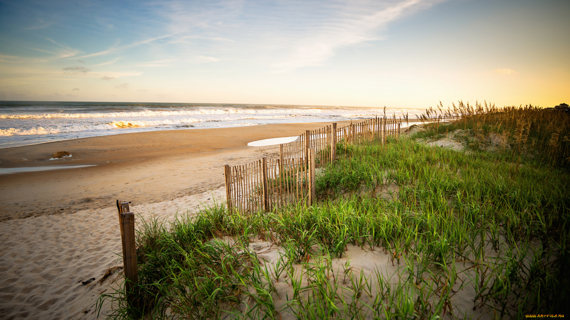 природа, побережье, пляж, океан